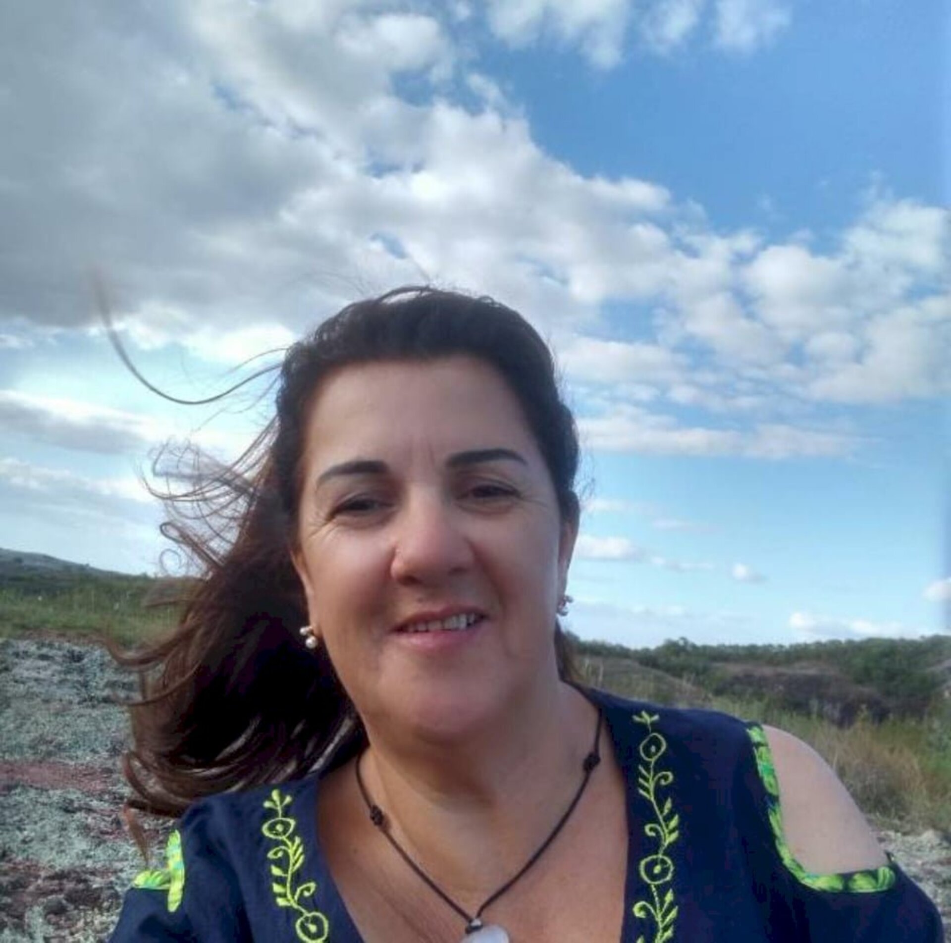 Maribel precisou ser levada para Santa Maria