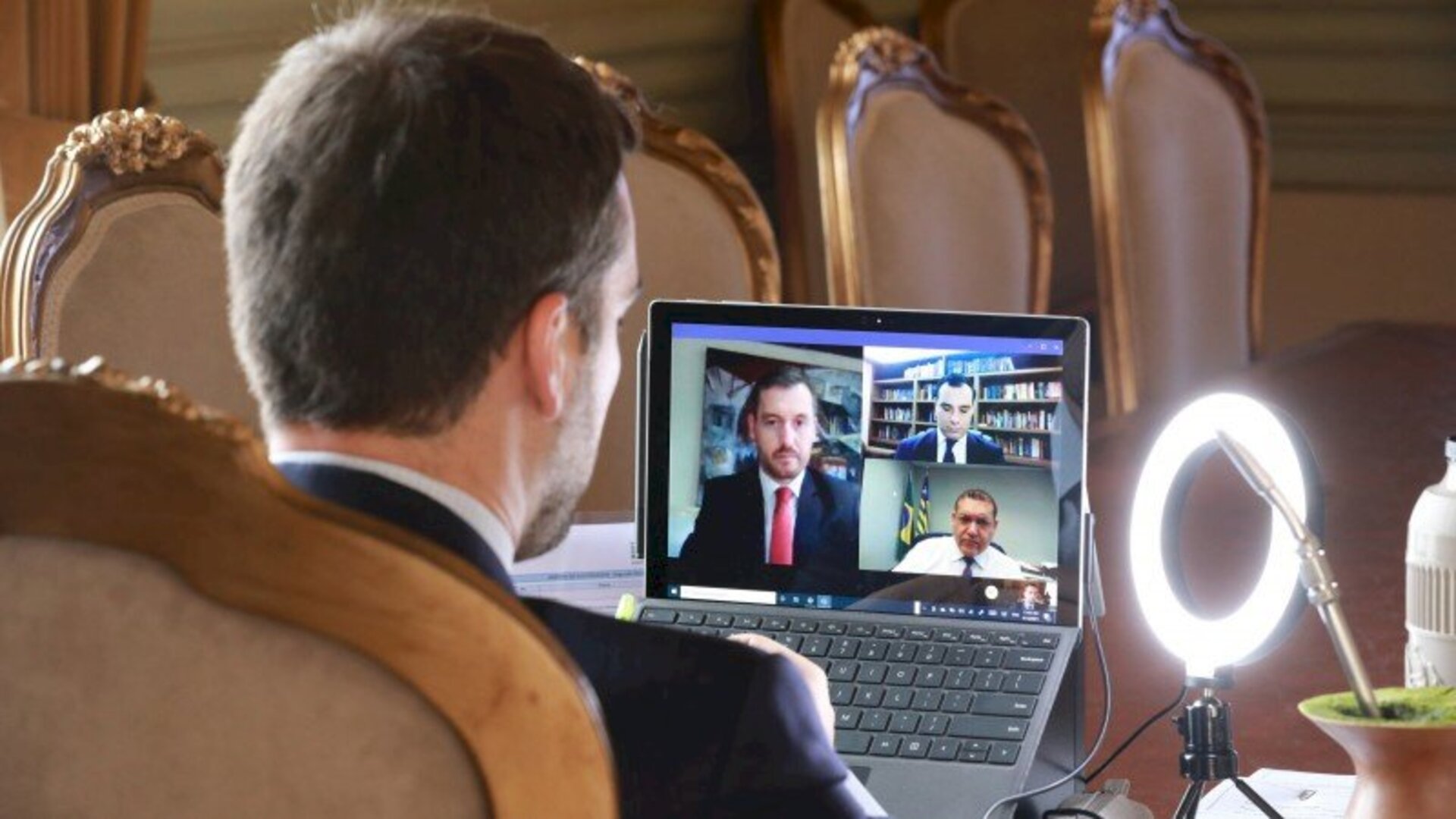 Encontro com ministro do STF foi on-line
