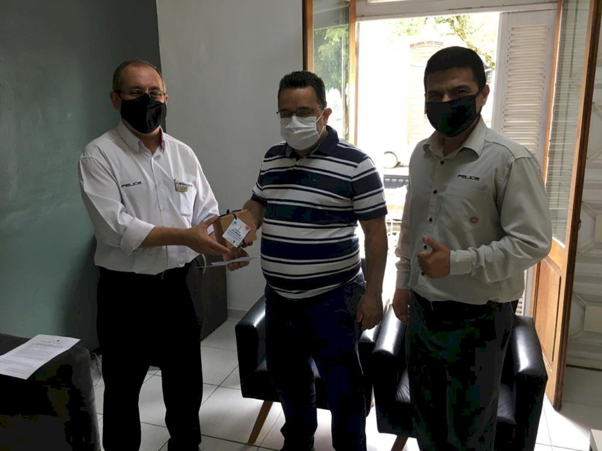 Representantes em visita ao Folha do Sul