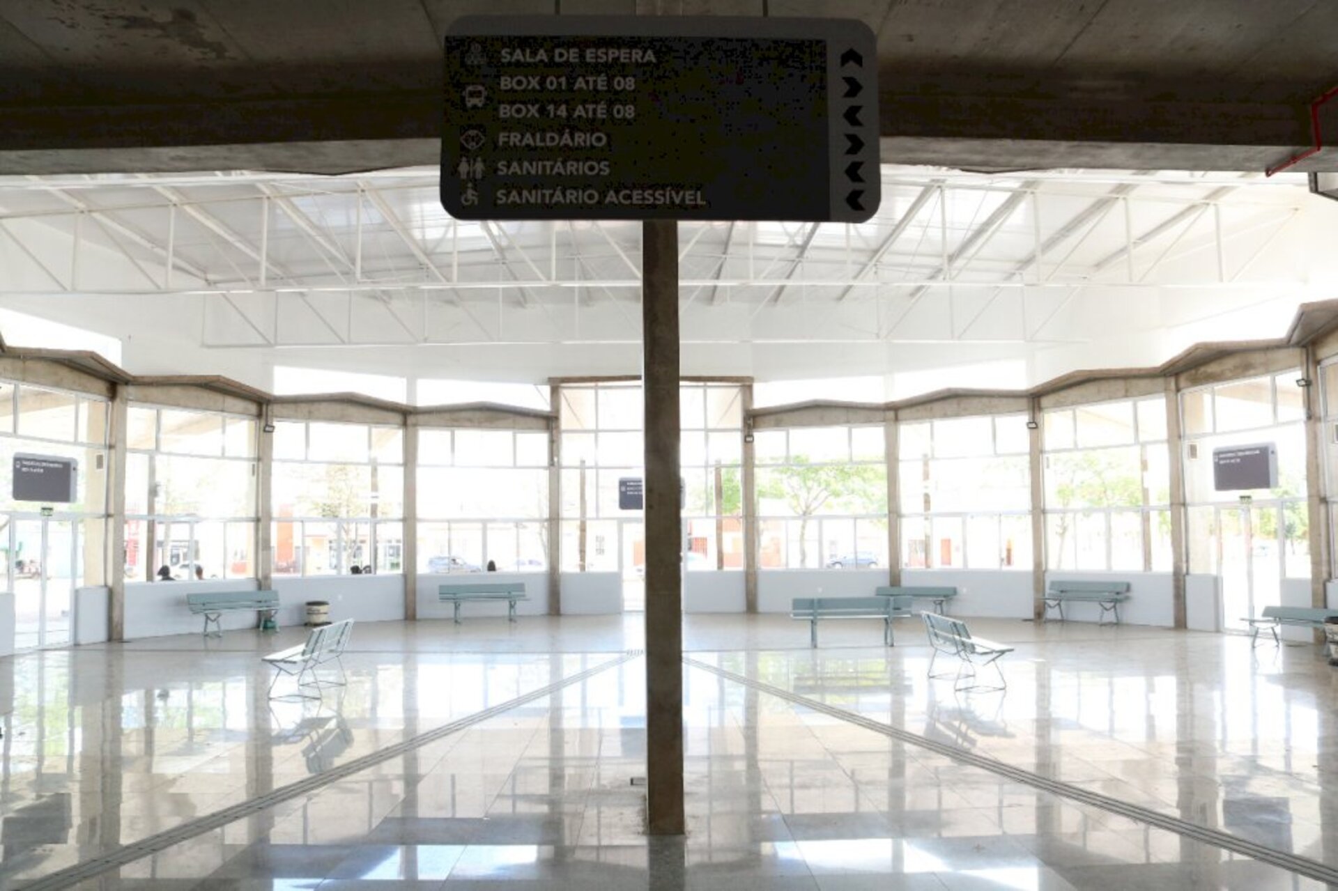 Espaço de espera está mais confortável