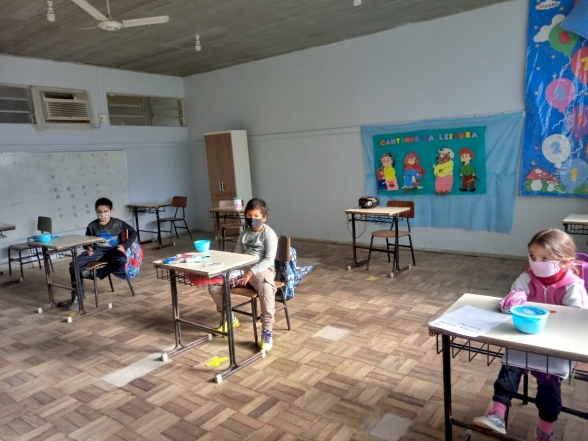 Município foi o único da região a retomar aulas no sistema híbrido