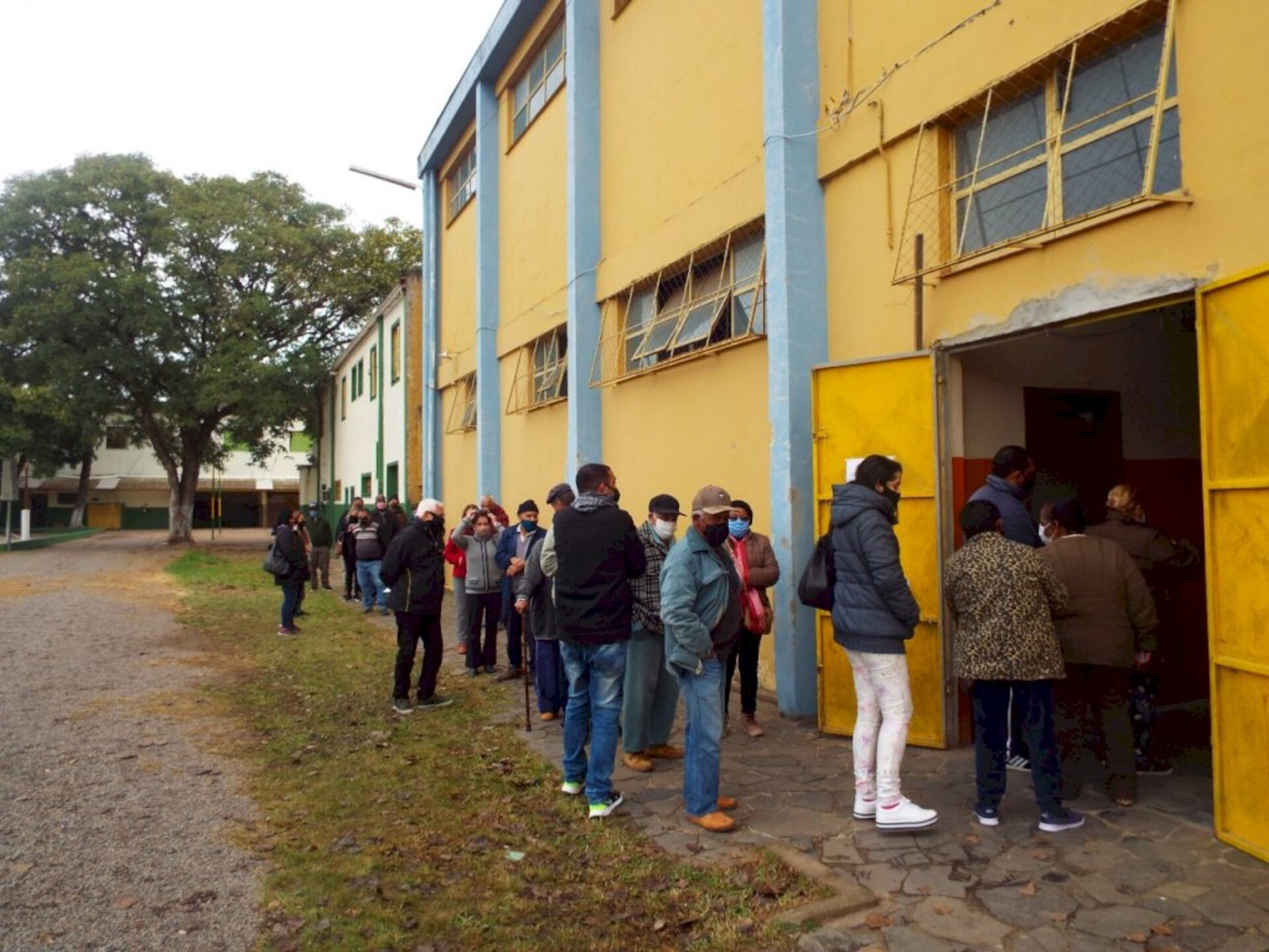 Triagem foi feita logo no início da manhã