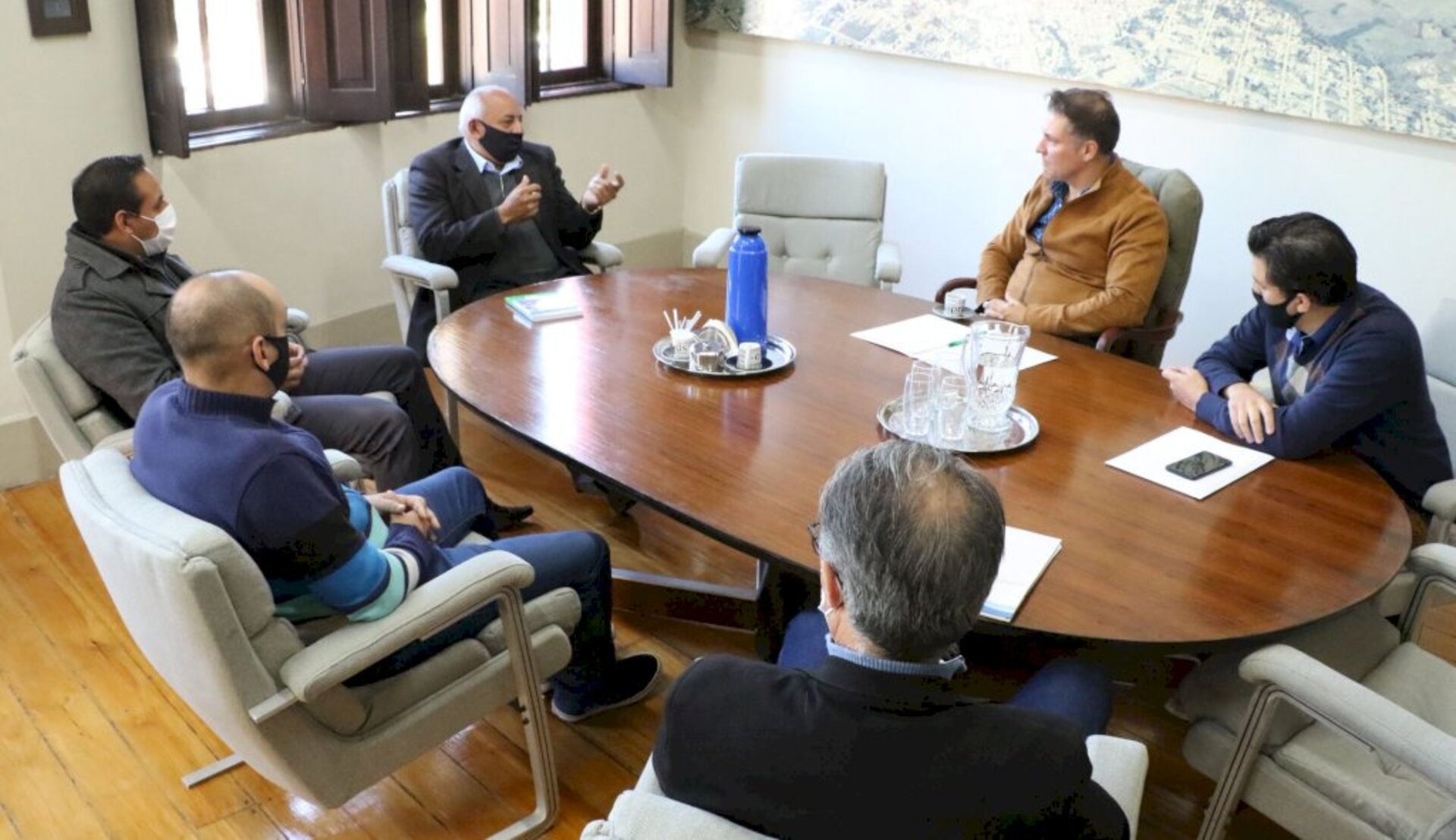 Lideranças religiosas foram recebidas no novo local
