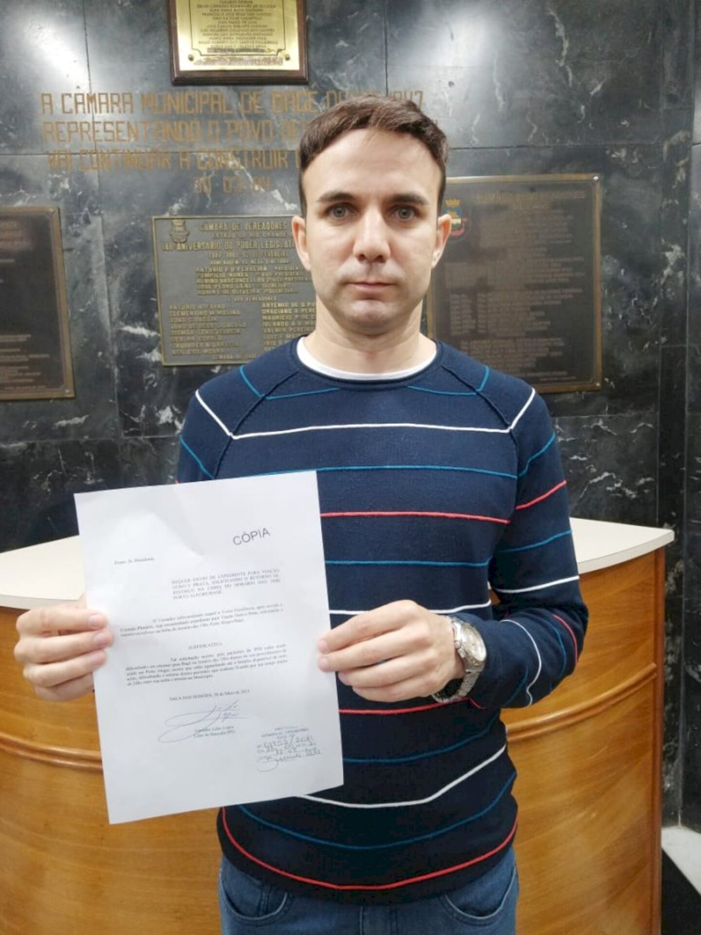 Petista encaminhou documento para a empresa