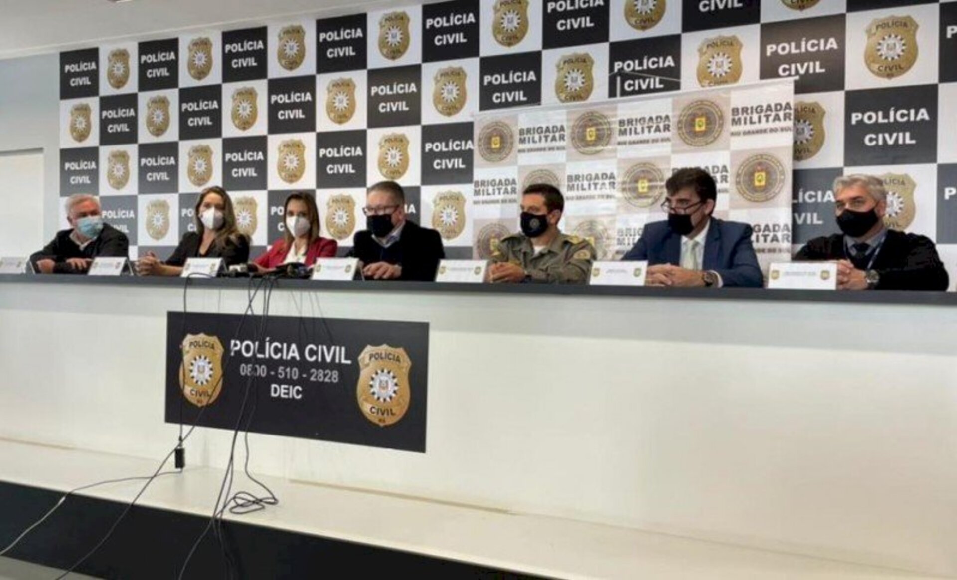 Autoridades de Segurança concederam entrevista coletiva ontem sobre o caso
