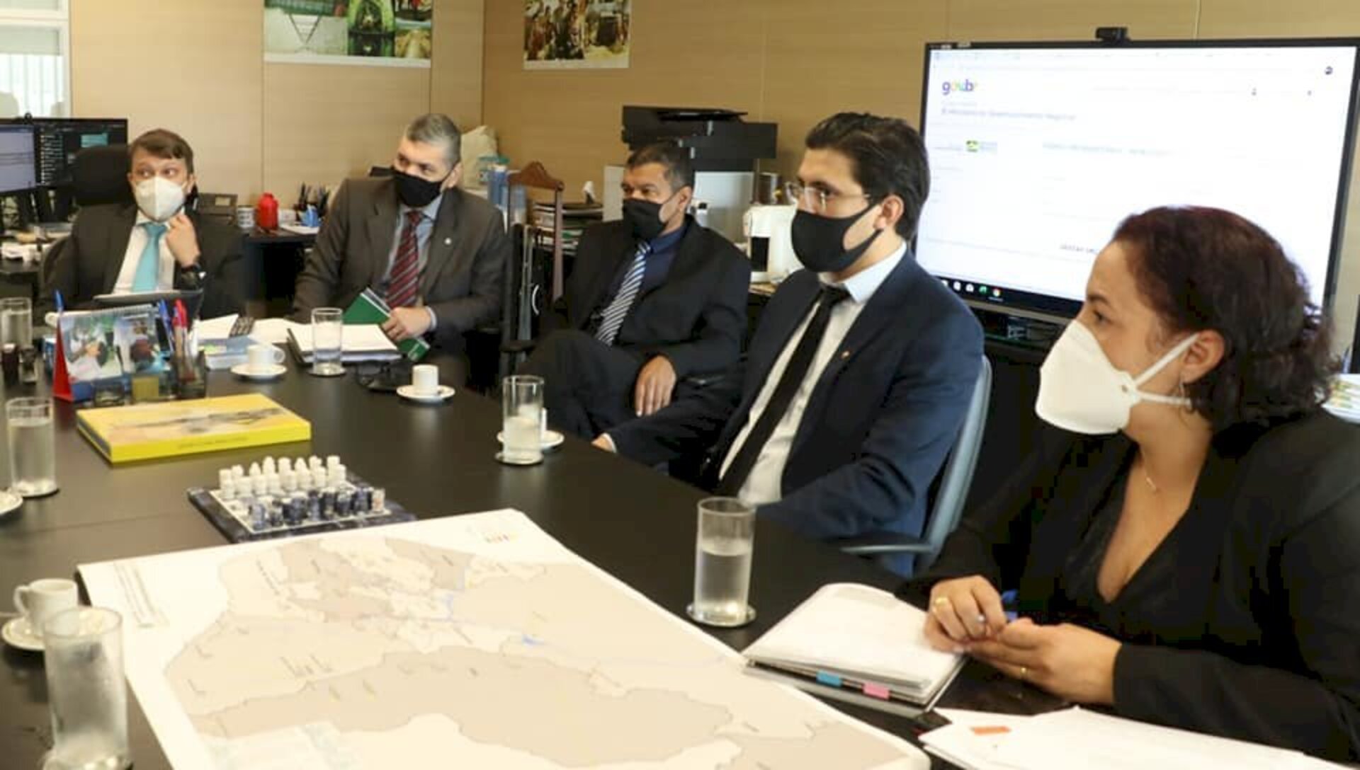 Uma das reuniões ontem foi no Ministério do Desenvolvimento Regional