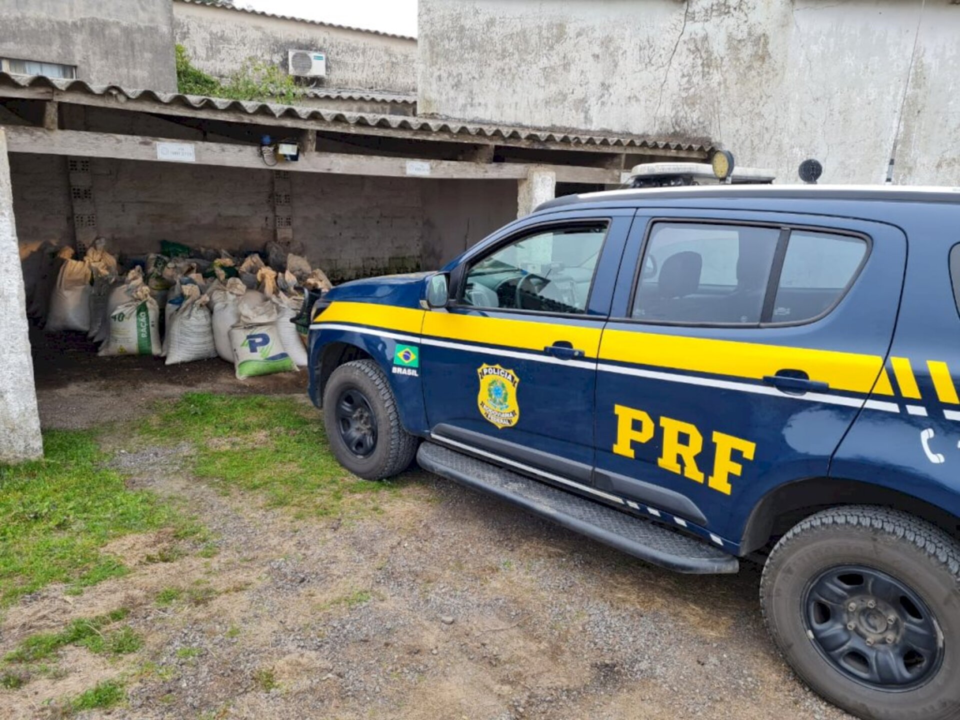 Carga foi apreendida pelos policiais rodoviários federais