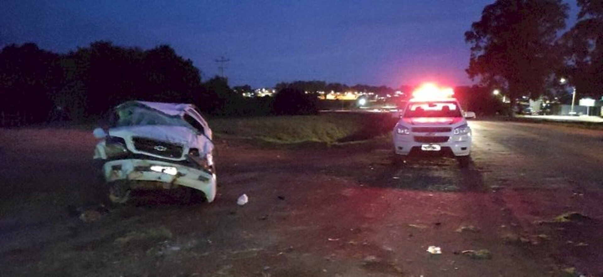 Veículo ficou destruído