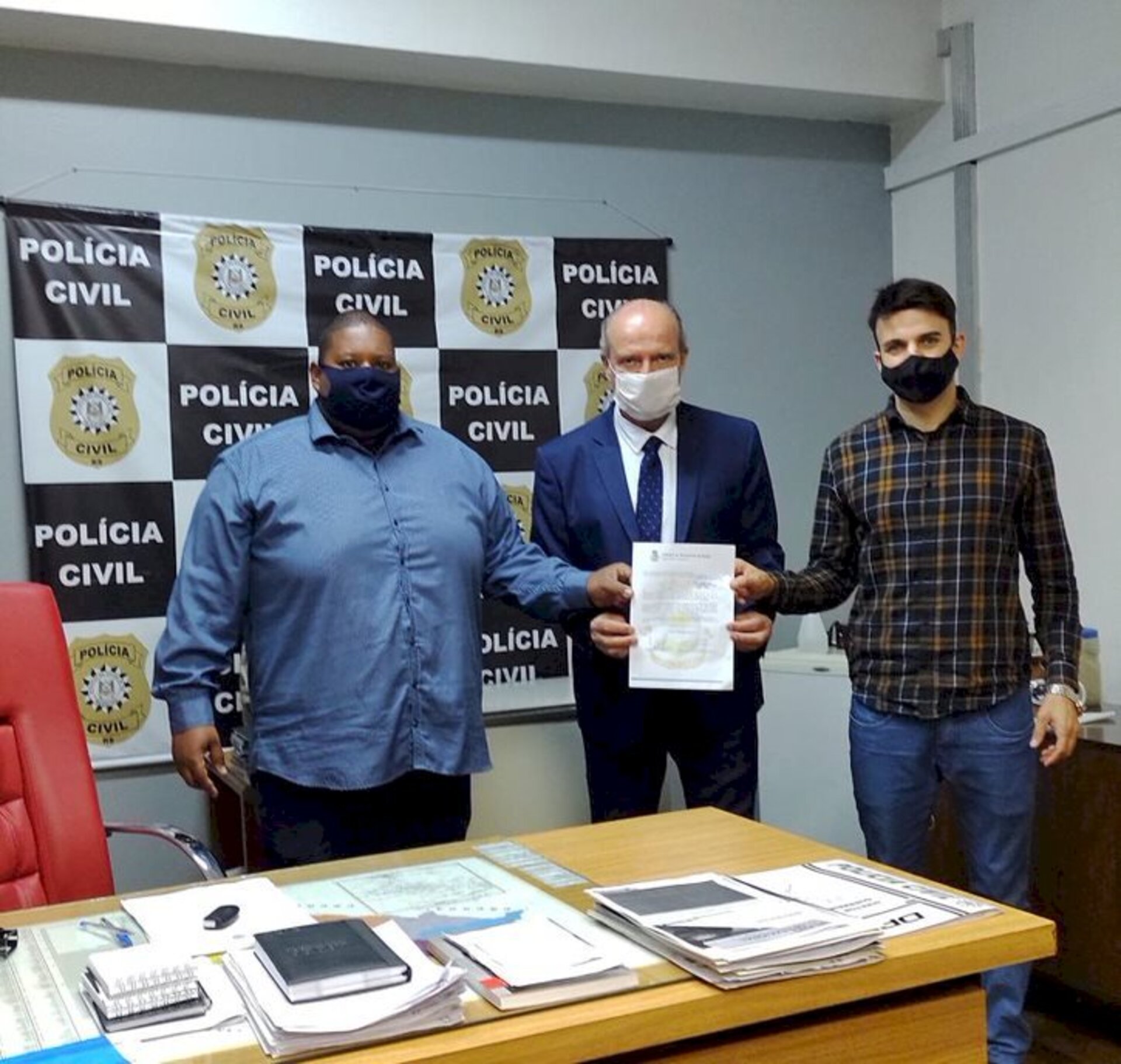 Lelinho e Monteiro se reuniram com delegado do DPI