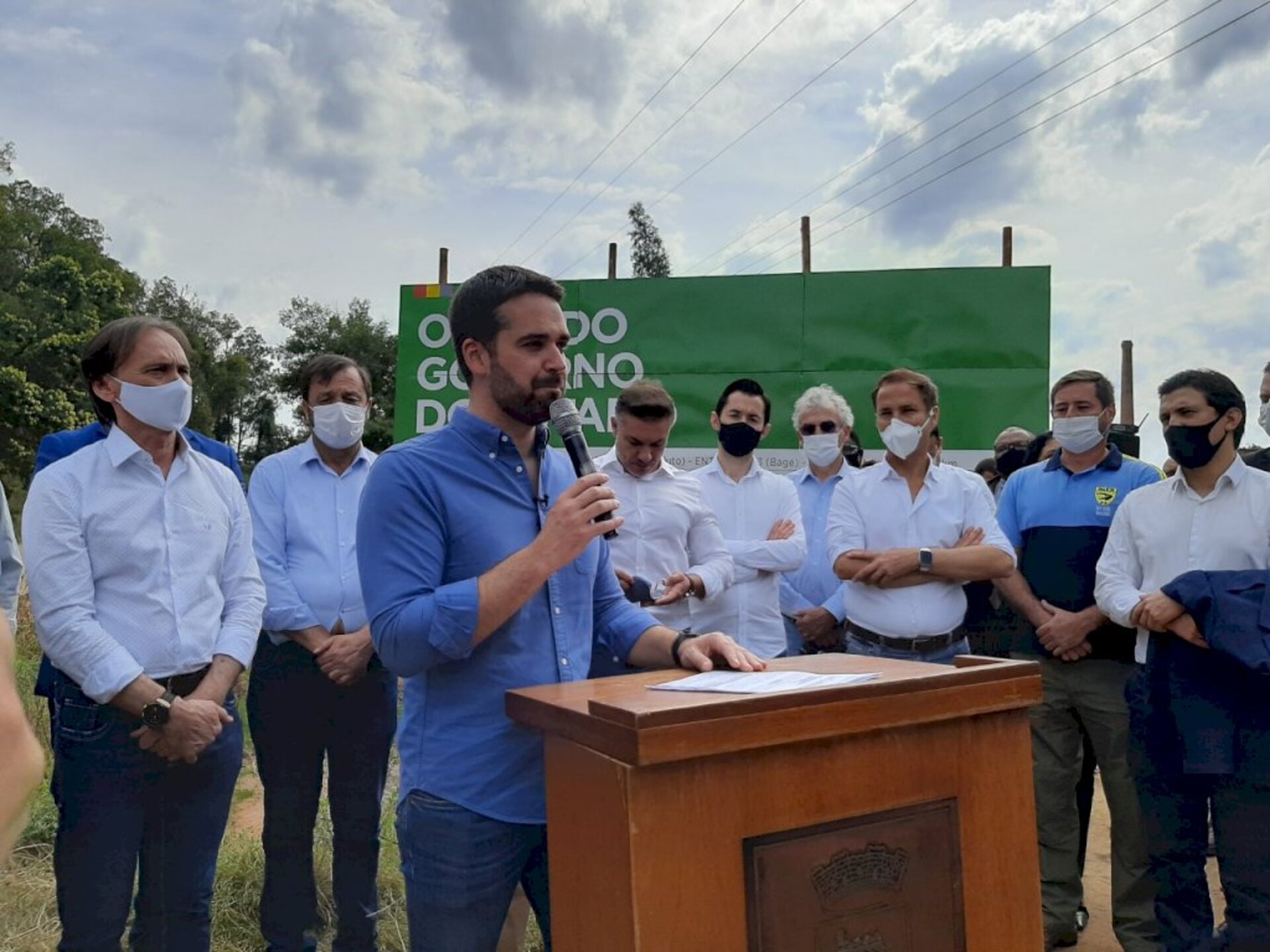 Governador veio a Bagé para assinatura da ordem de serviço