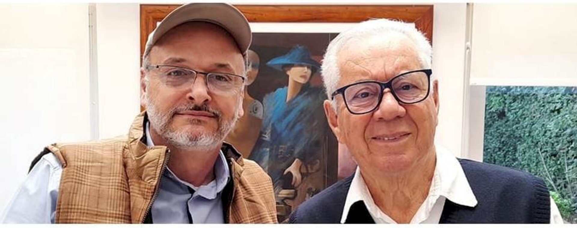 Autores bageenses responsáveis pela mostra com fotografias e poemas