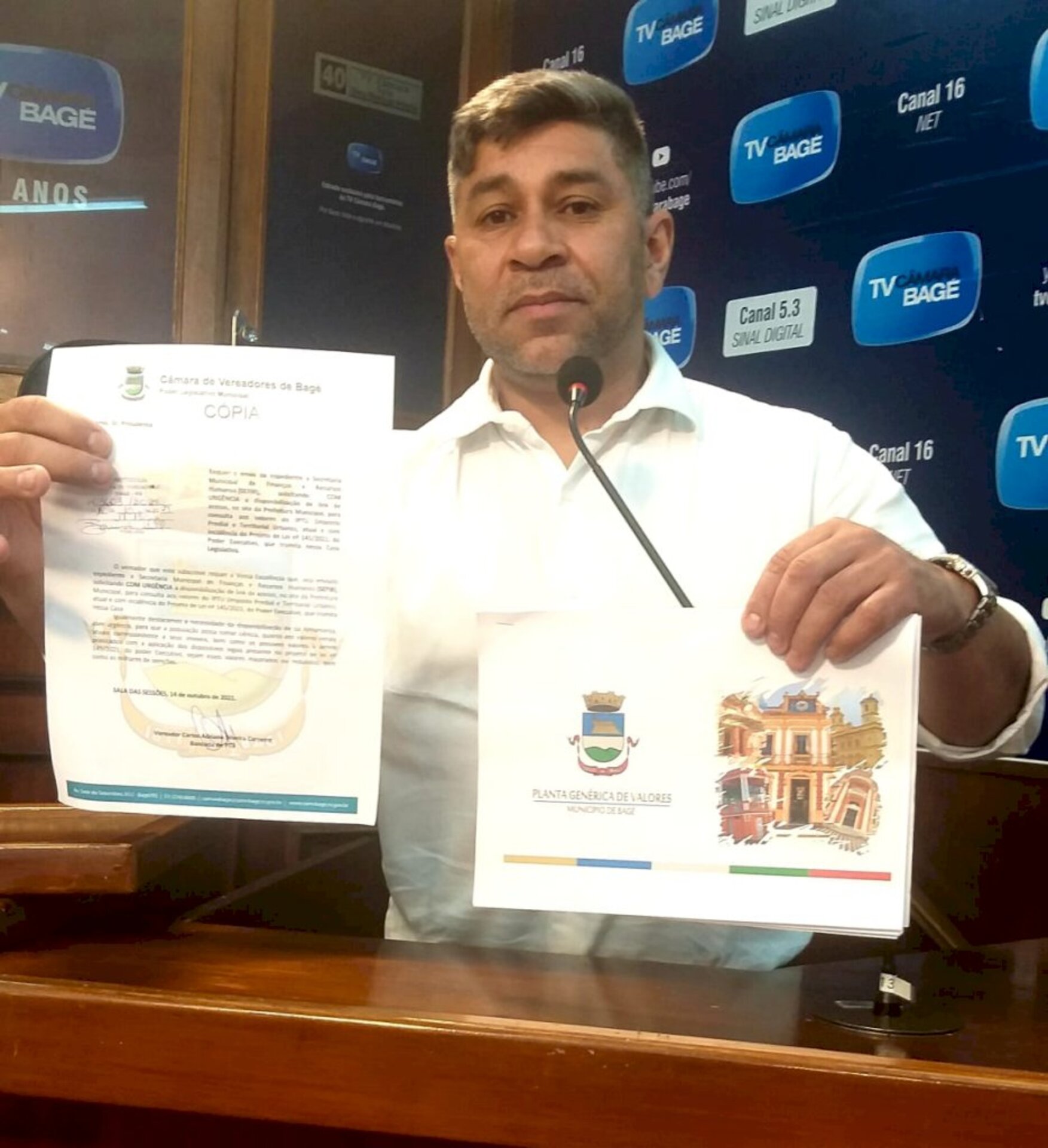 Petebista alega que o objetivo é facilitar consulta aos bageenses