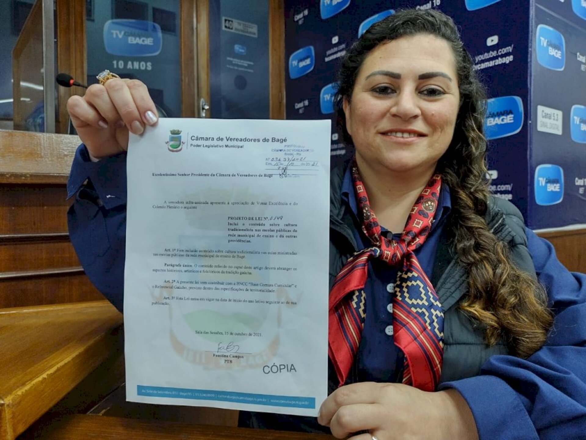 Faustina pediu apoio do presidente do Legislativo