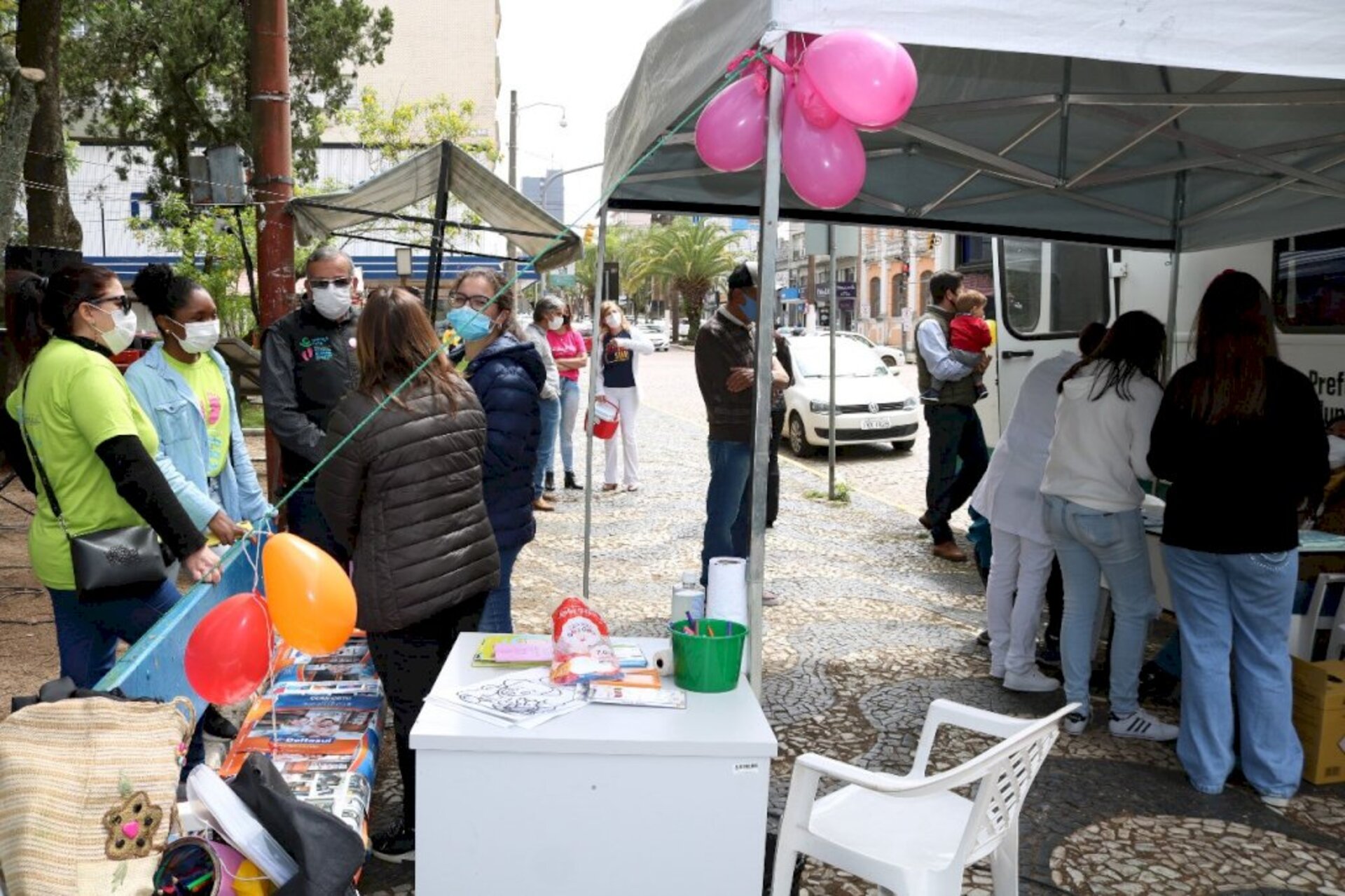 Serviços foram centralizados na praça Silveira Martins