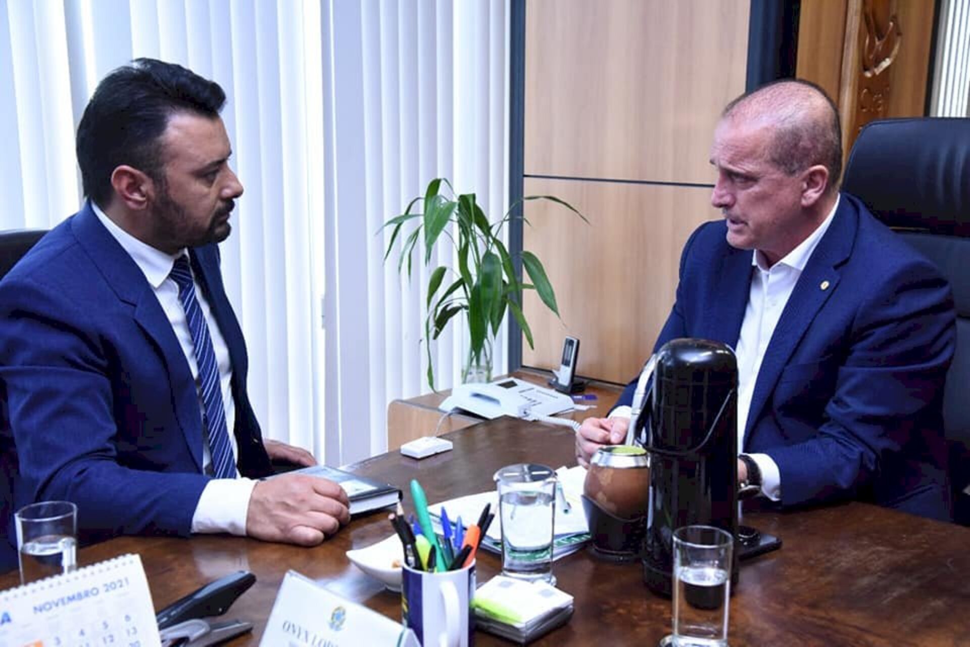 Ferraz mostrou a projeto ao ministro para construção de um centro de reabilitação