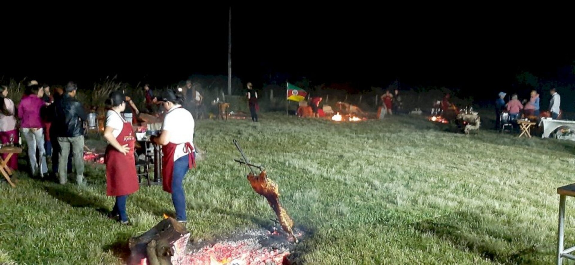 Desafio foi assar um cordeiro inteiro