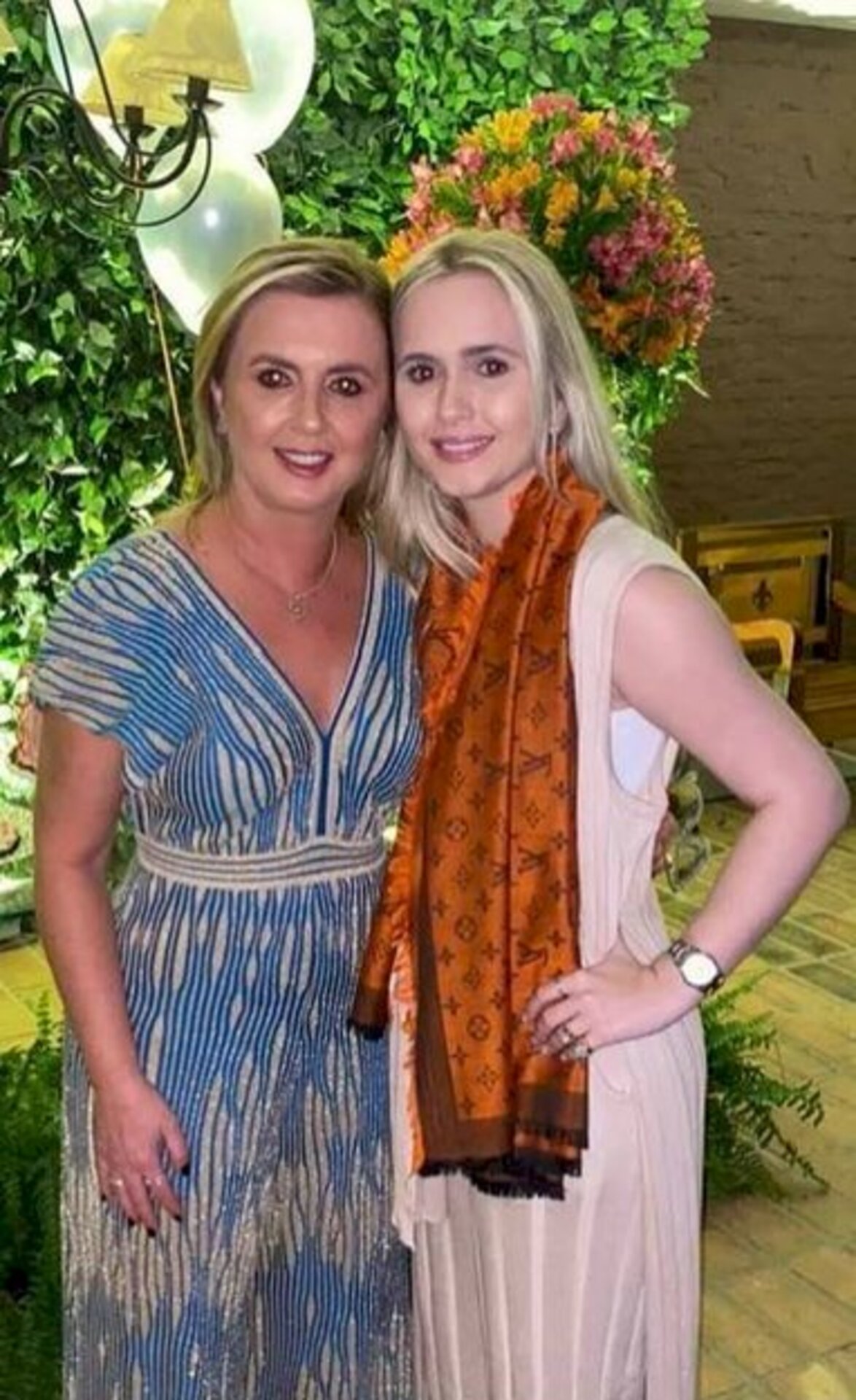 Inaiara Rodrigues Paiva e Geórgia Paiva Azambuja integraram a vip list do aniversário de Bernadete Nicoloso de castro