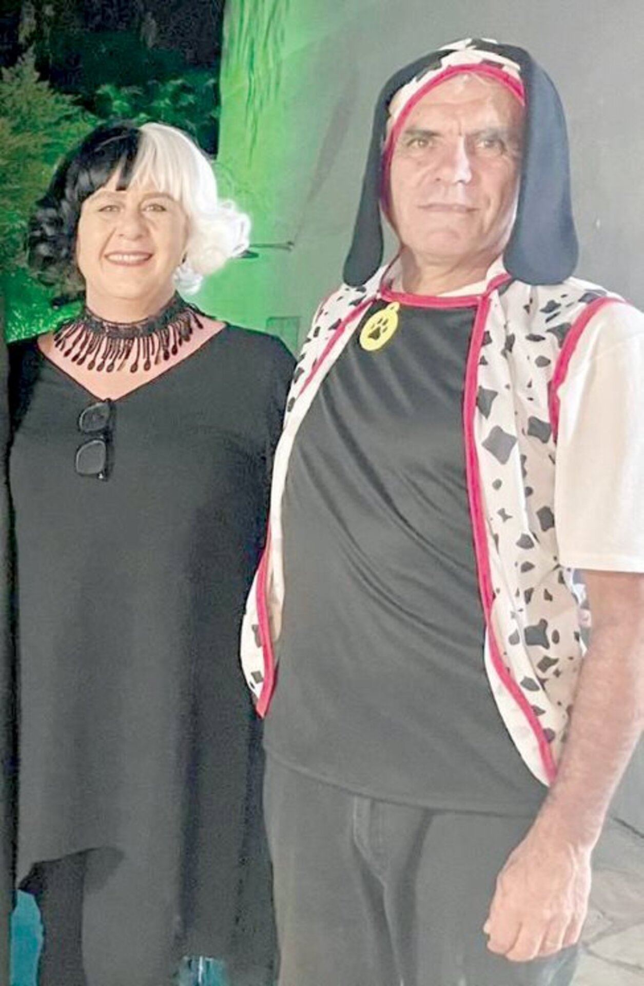 Cristina e Ciro Vaz, anfitriões impecáveis na noite em que a criatividade correu solta no sobrado da família