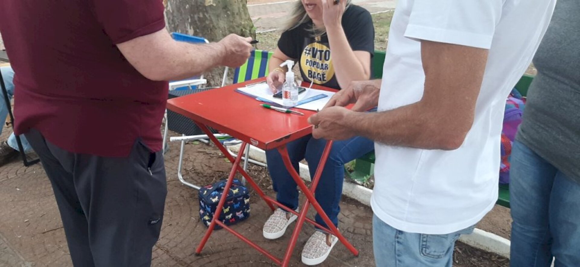 Um dos pontos de coleta é a praça da Estação