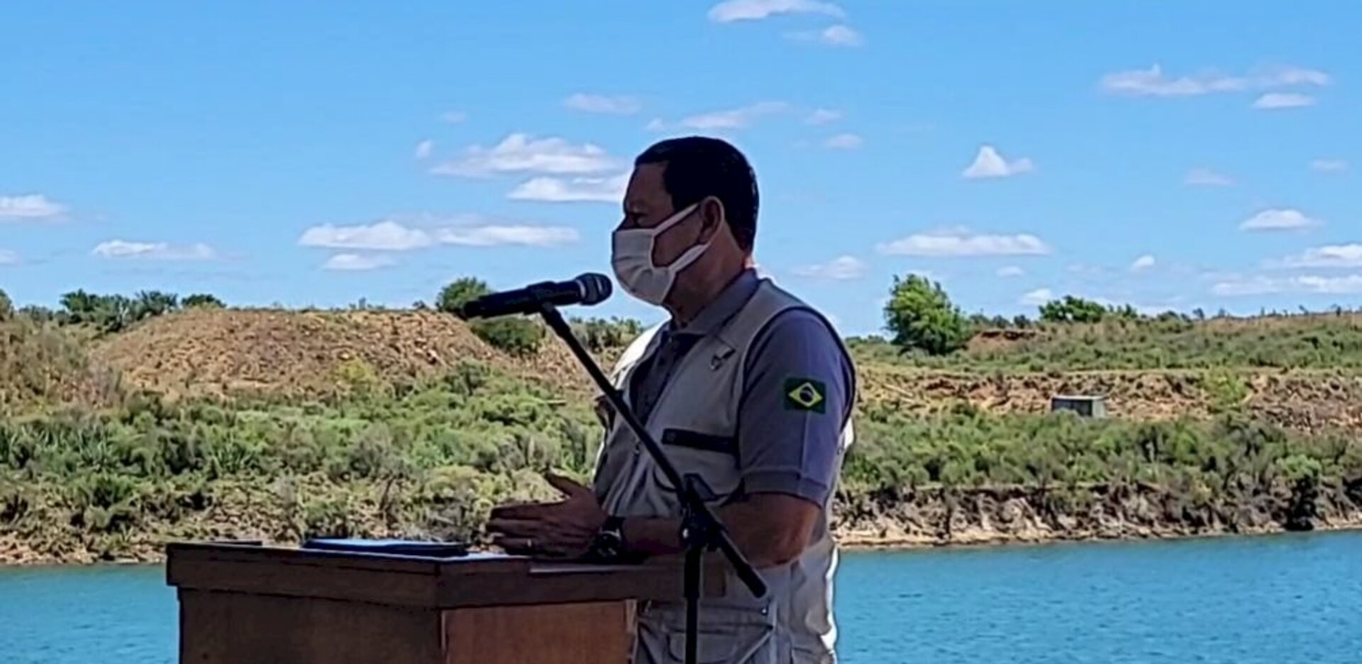 Mandatário profetizou que área da barragem, no futuro, poderá ser de lazer também