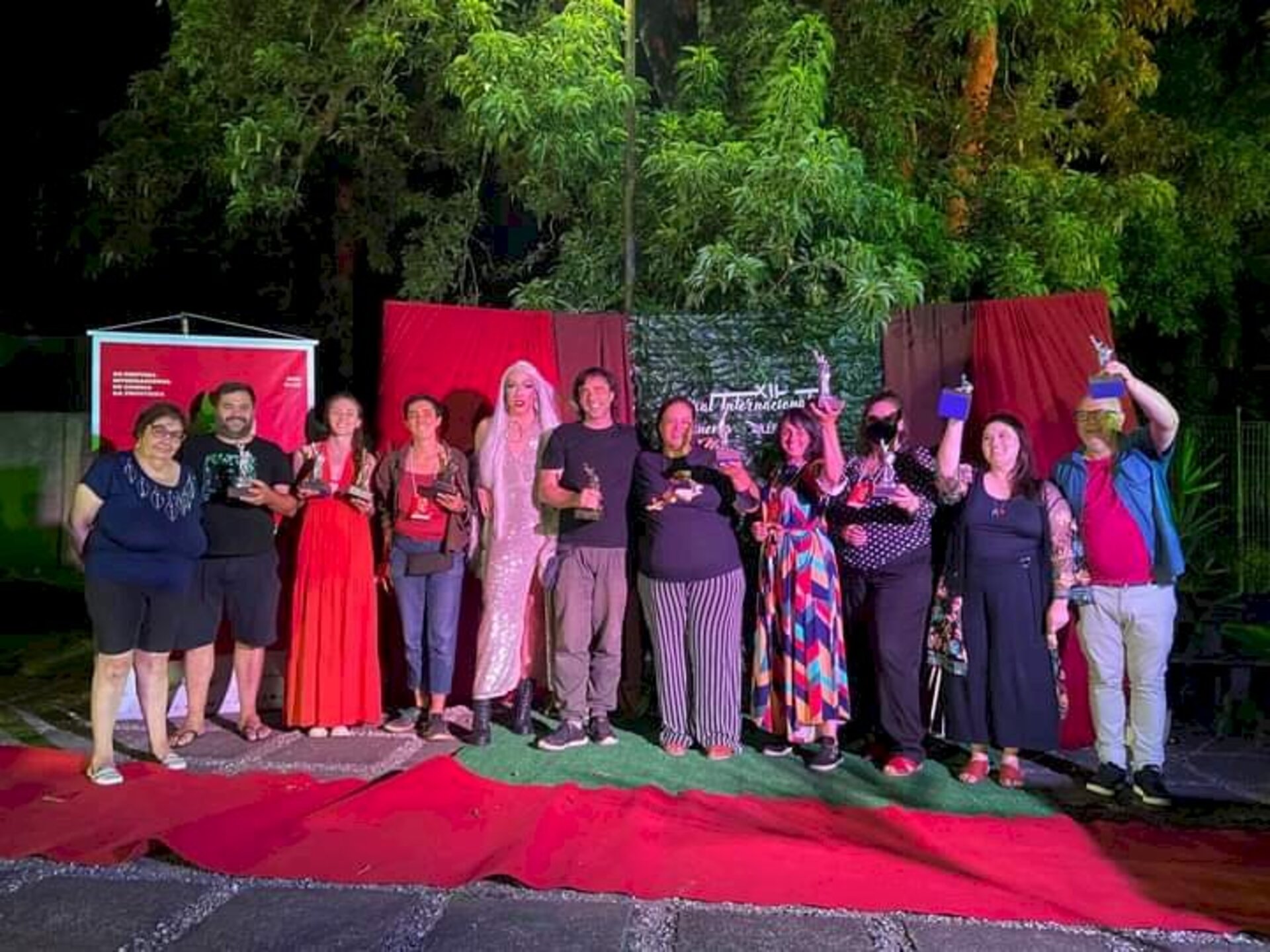 Os premiados da edição 12 do festival em celebração na noite de domingo