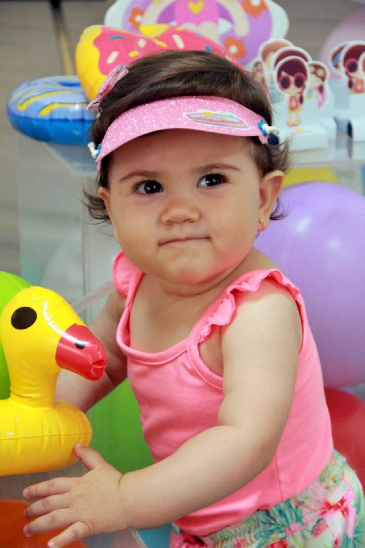 A pequena Mariana comemorou um ano de idade