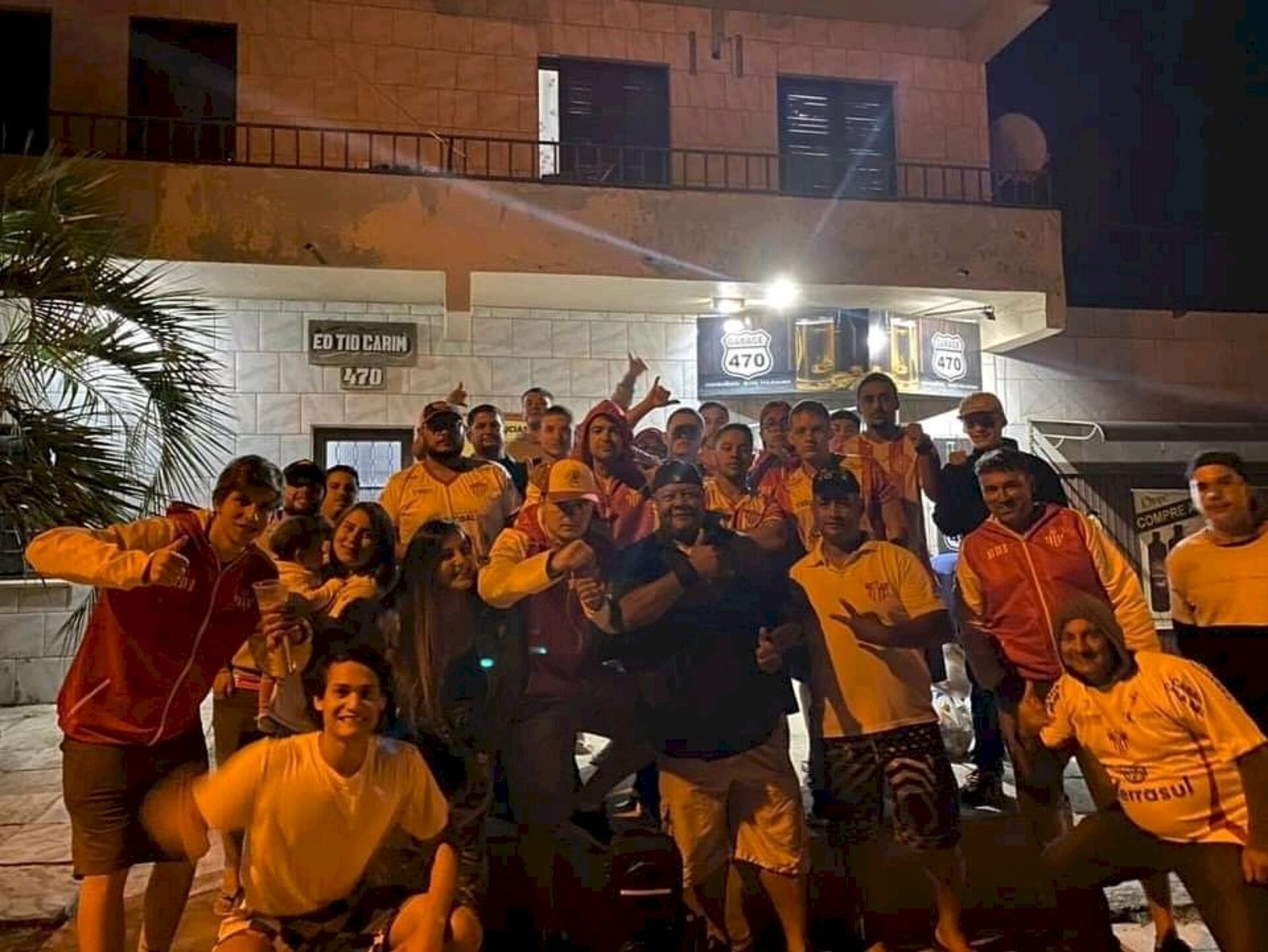 Torcedores saíram de Bagé para ver o time