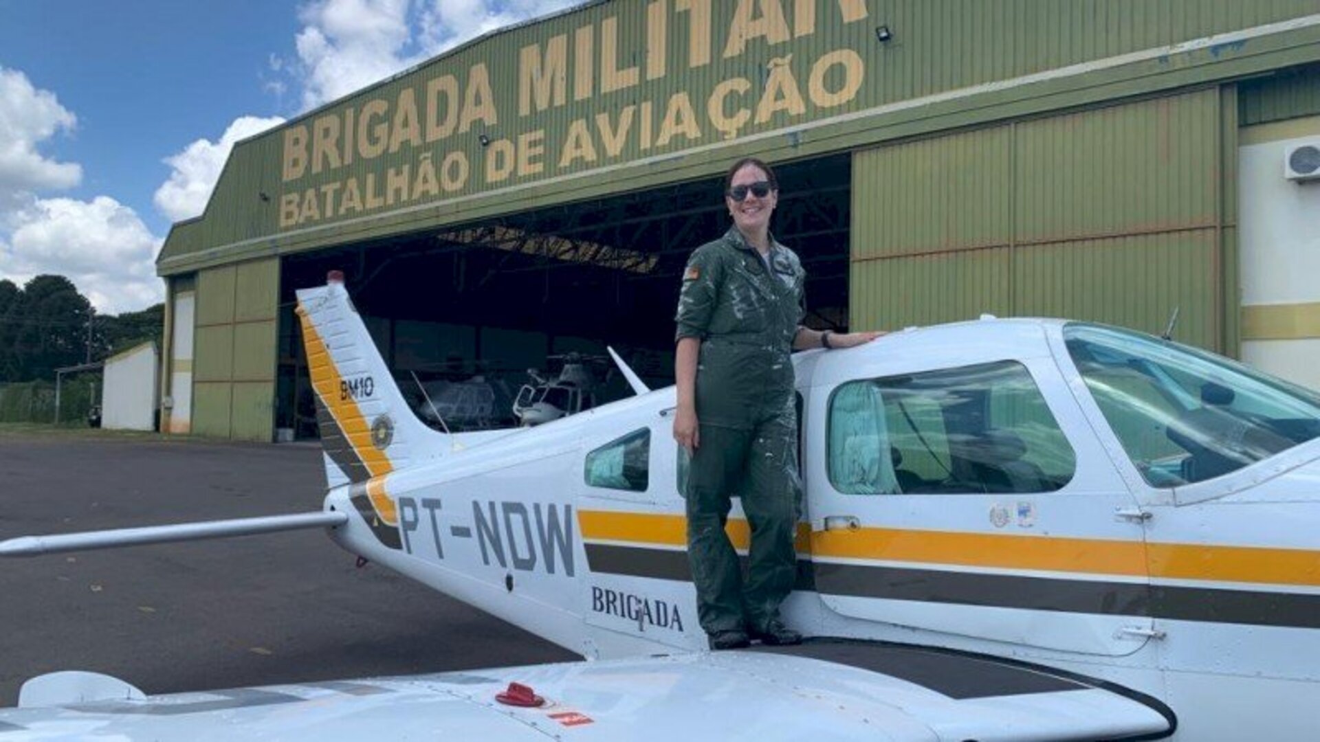 Capitã Mariana Tigik Hoffmann é pioneira no Estado
