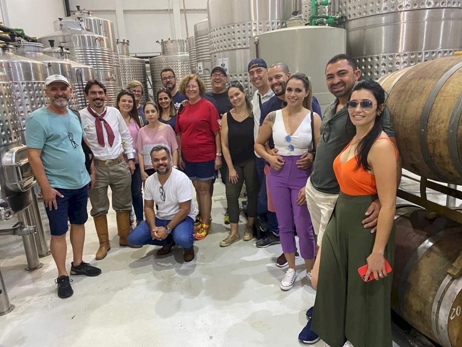 Turistas de São Paulo vieram conhecer as vinícolas da região