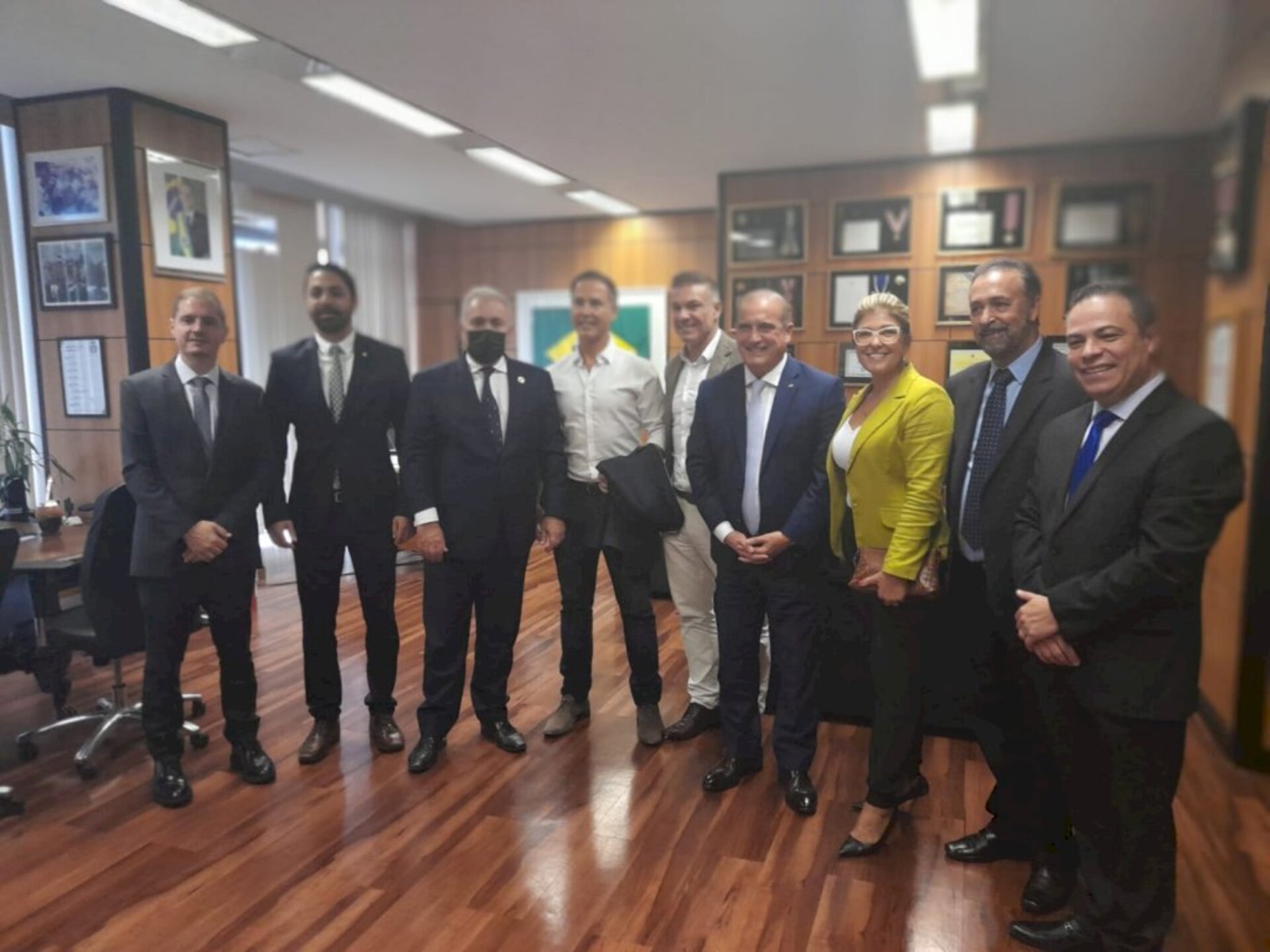 Lideranças petebistas em recente encontro com Lorenzoni