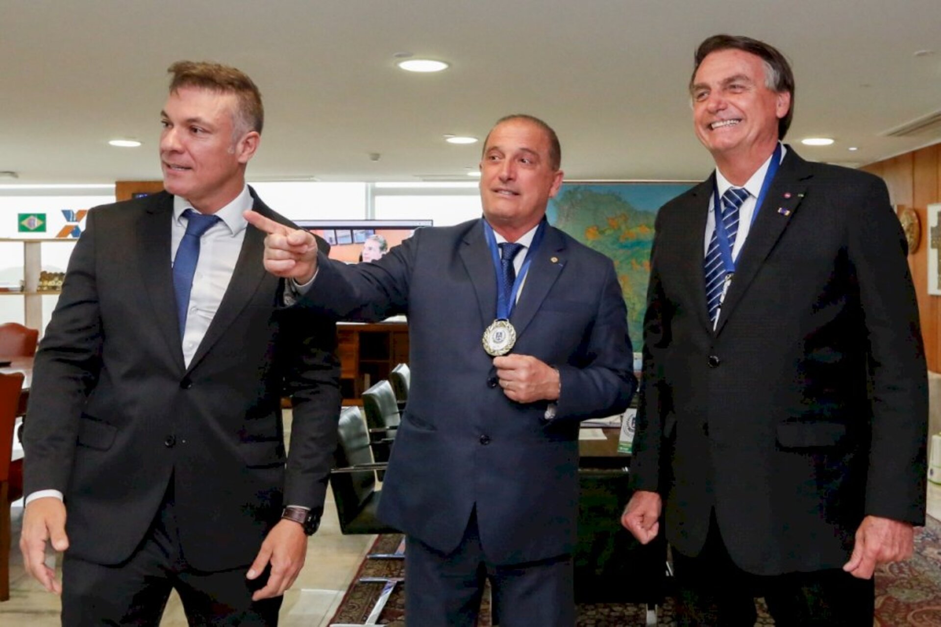 Ocasião em que houve a conversa sobre a vinha do presidente a Bagé