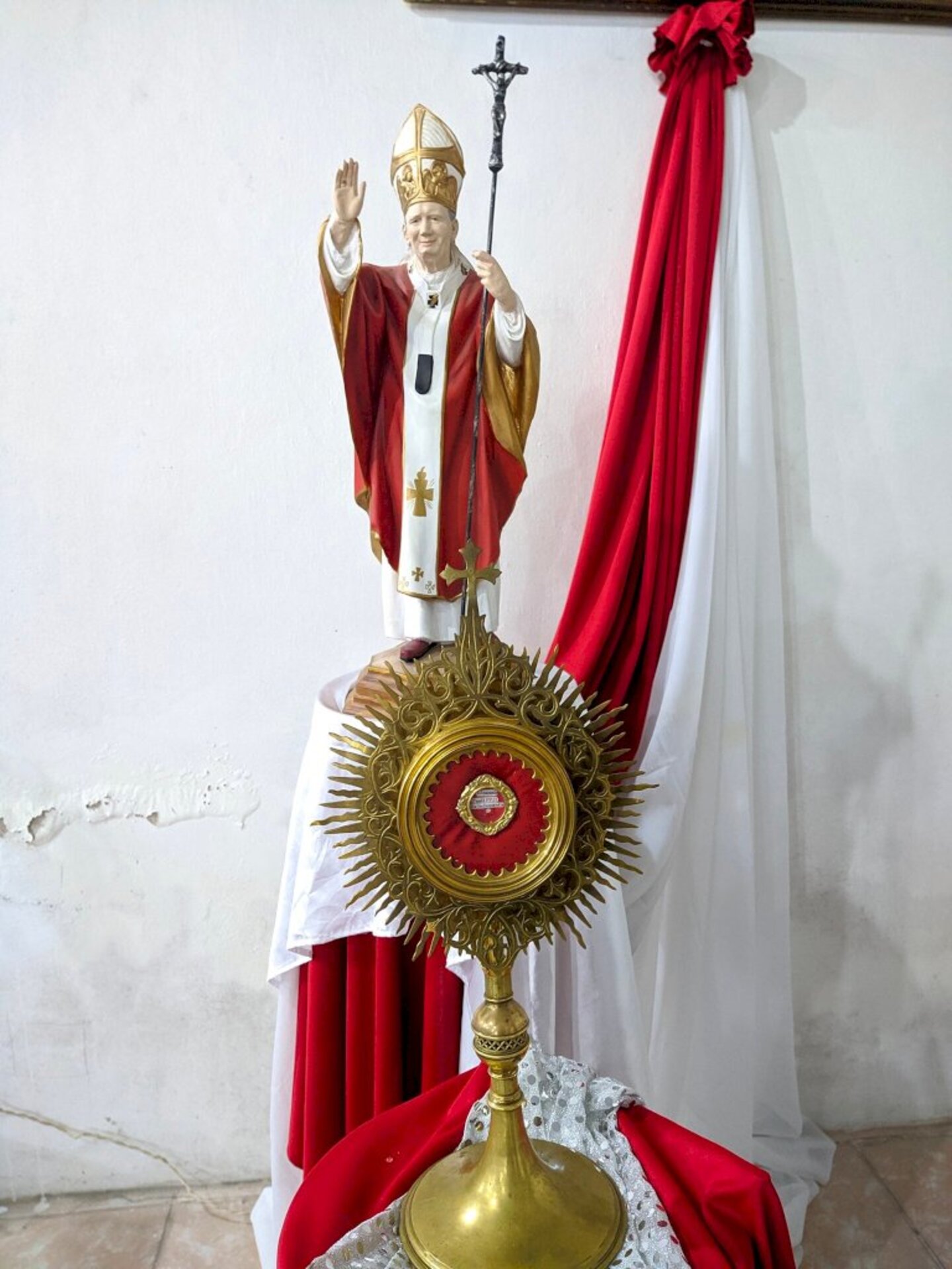Fragmento pode ser visto nas missas da paróquia São Pedro