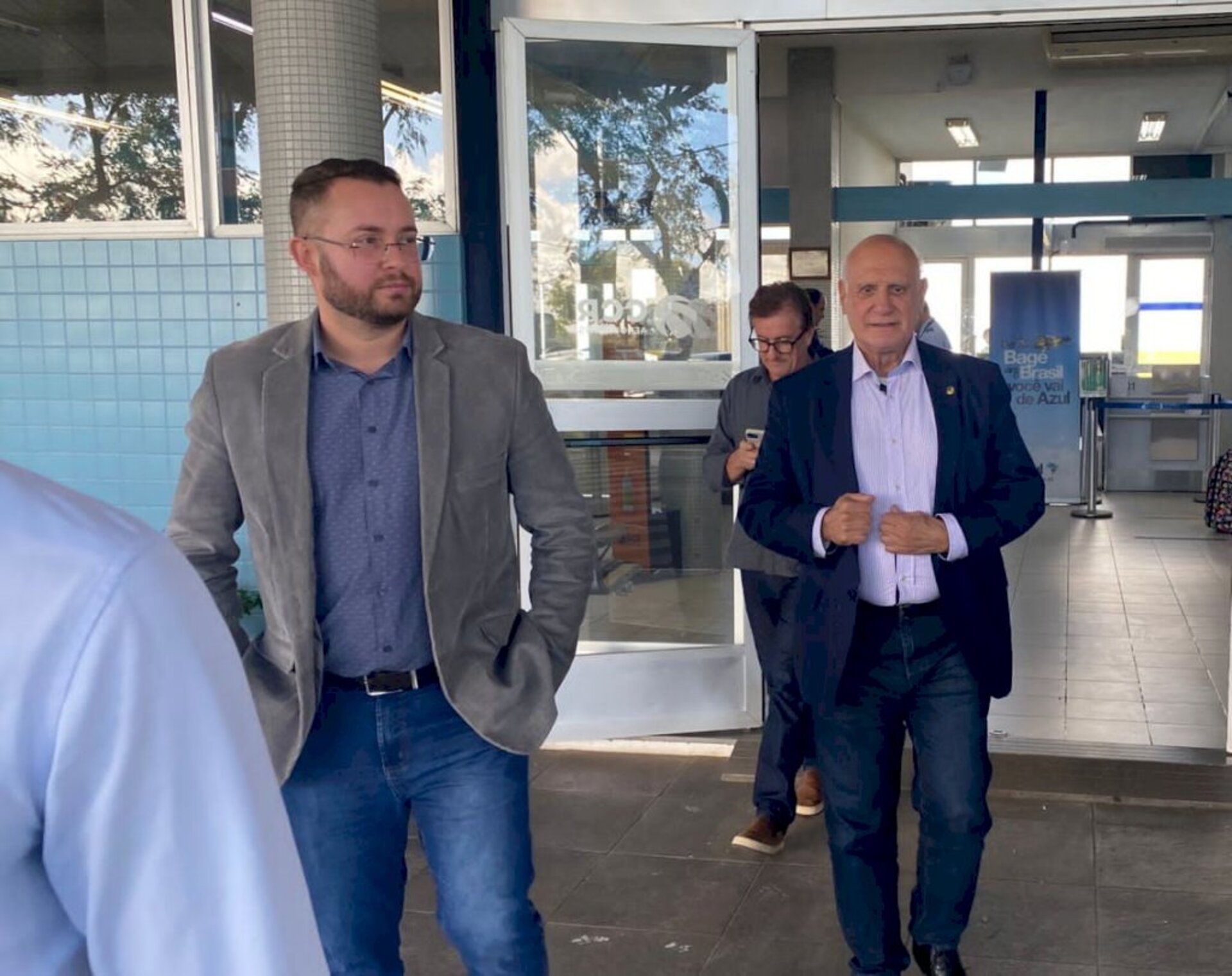 Fialho recepcionou o parlamentar no aeroporto