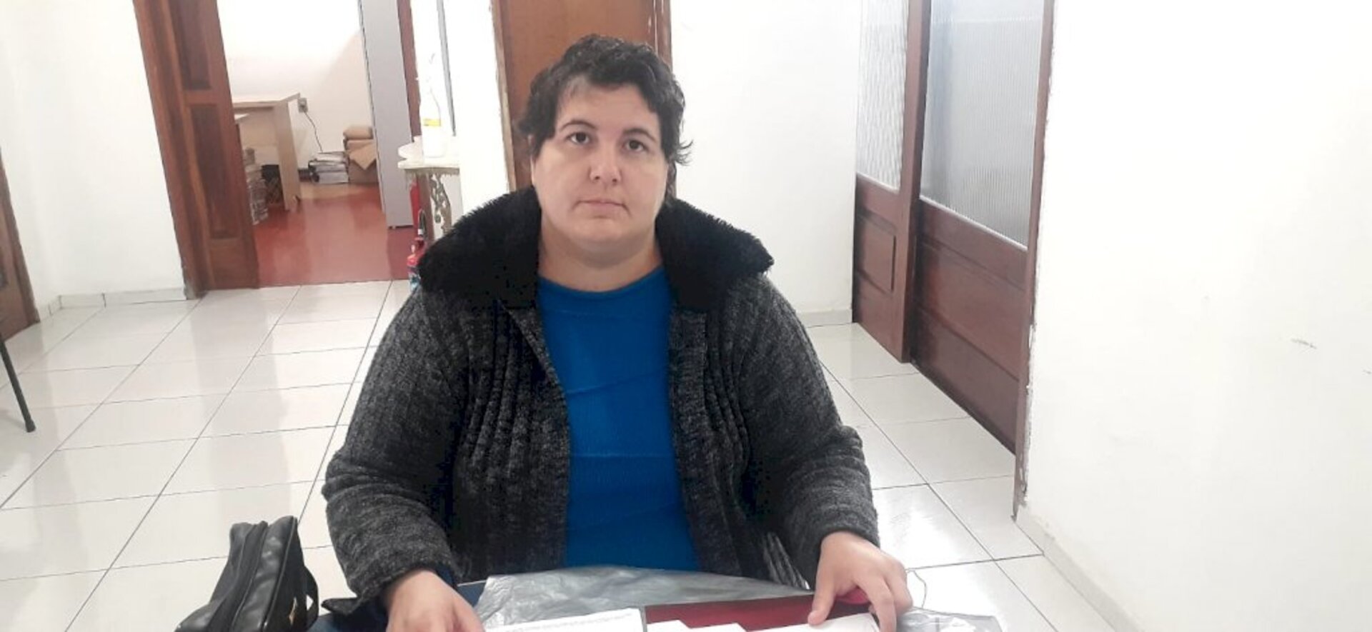 Adriana Pacheco Rodrigues relatou a luta em visita na redação do Folha do Sul