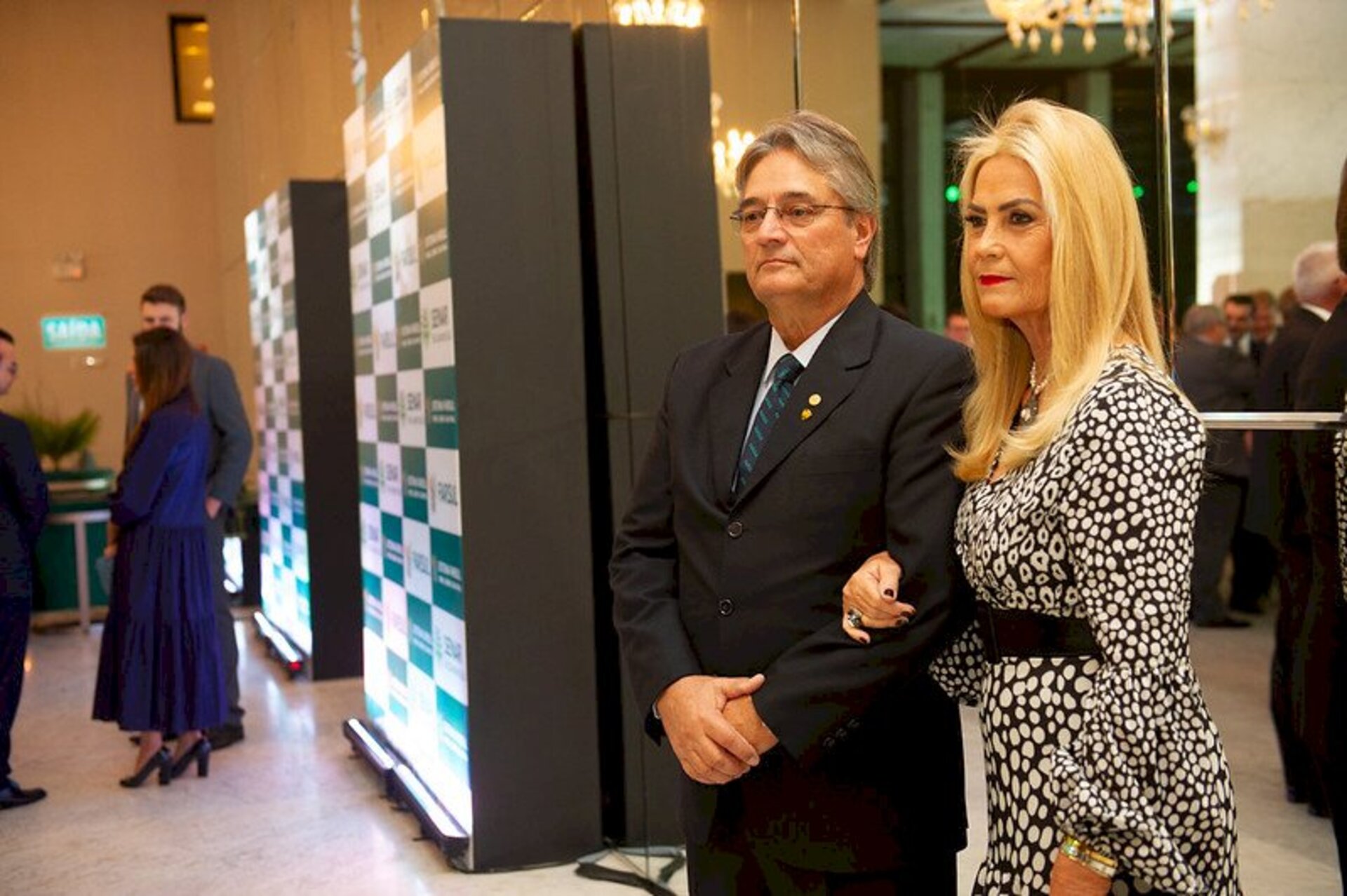 Casal anfitrião: Gedeão Pereira e a esposa Panta Pereira