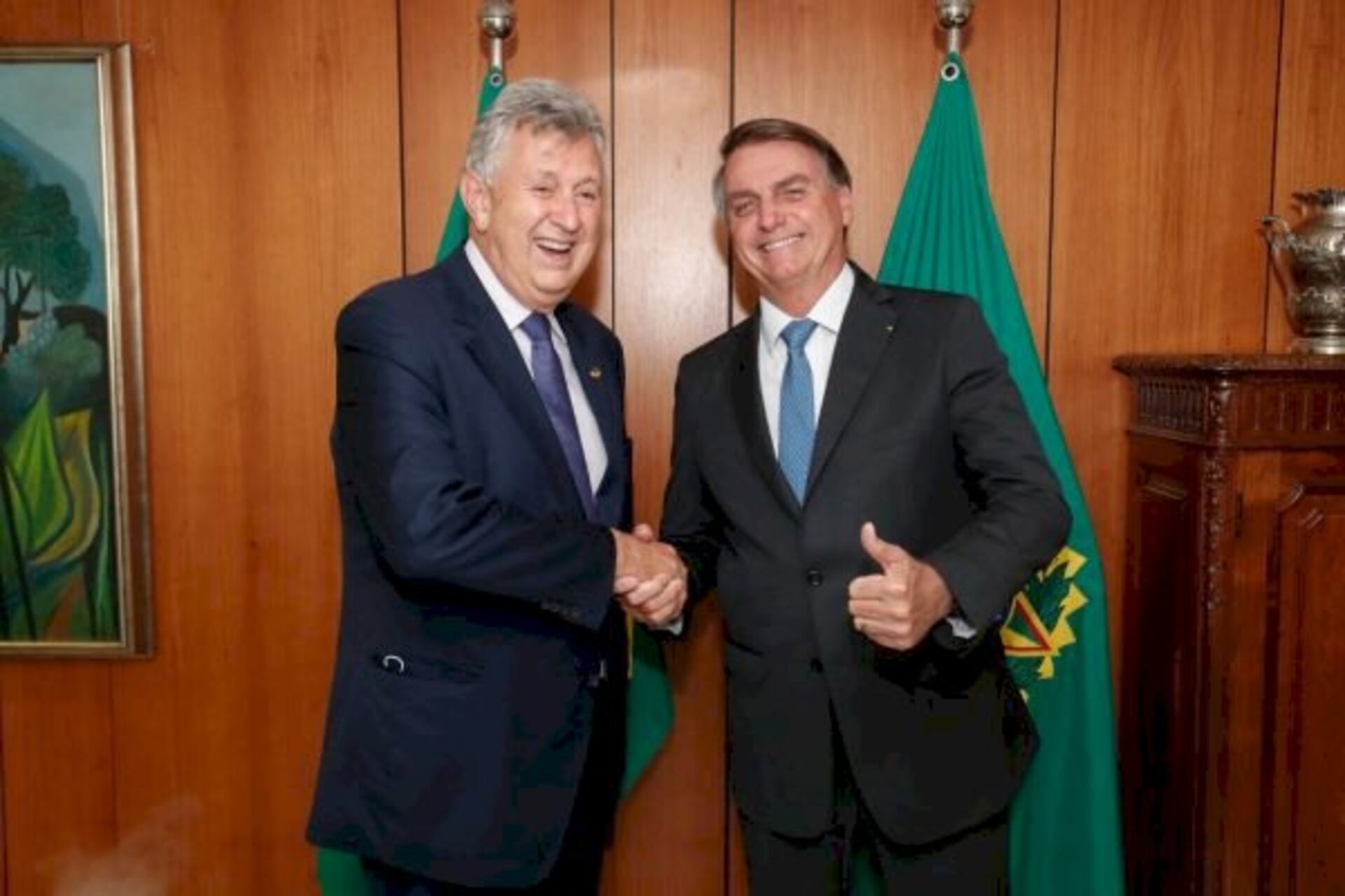 Uma faixa será estendida em apoio ao progressista e a Bolsonaro