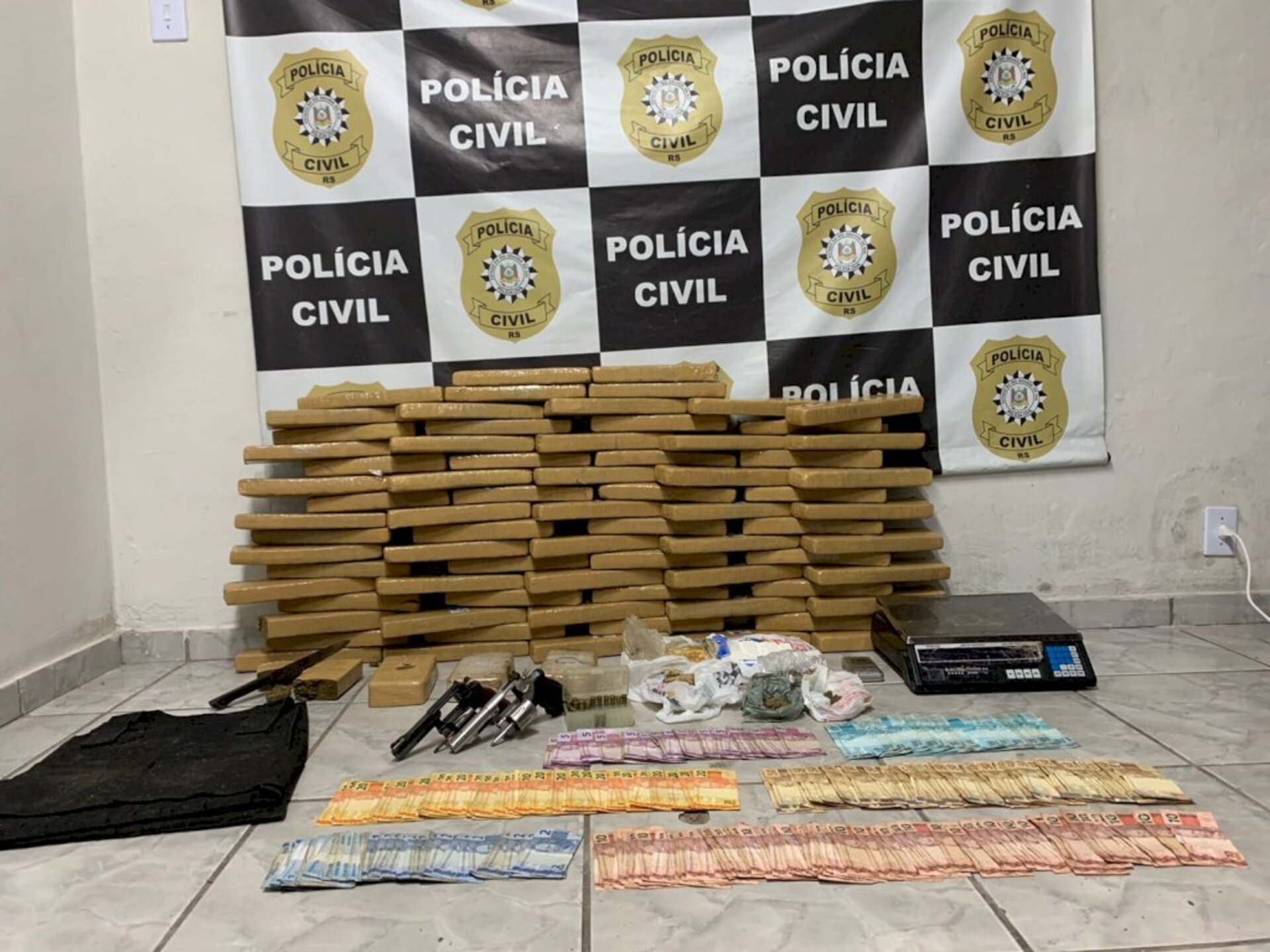 Essa foi a maior apreensão do ano em Bagé