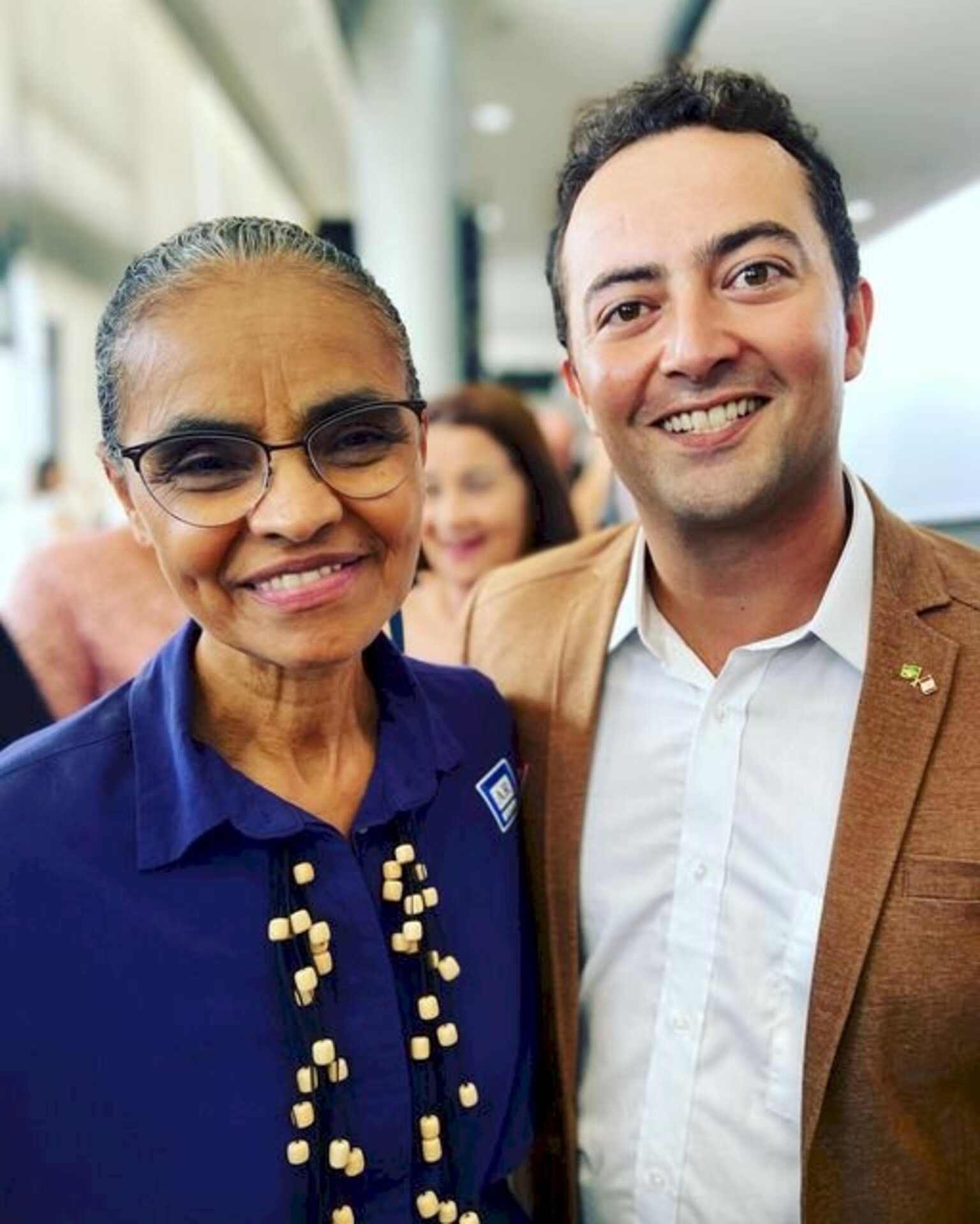 Zeca Brito prestigiou a concorrida posse da ministra do Meio Ambiente e Mudança do Clima, Marina Silva