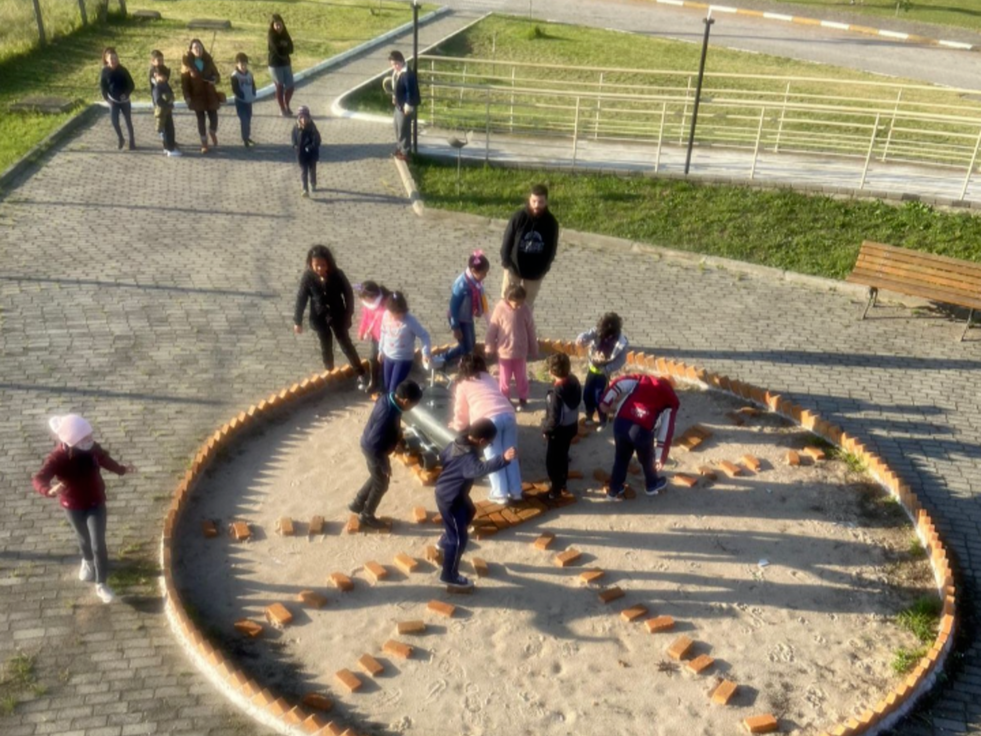 Visita da escola Kalil A. Kalil, na semana passada