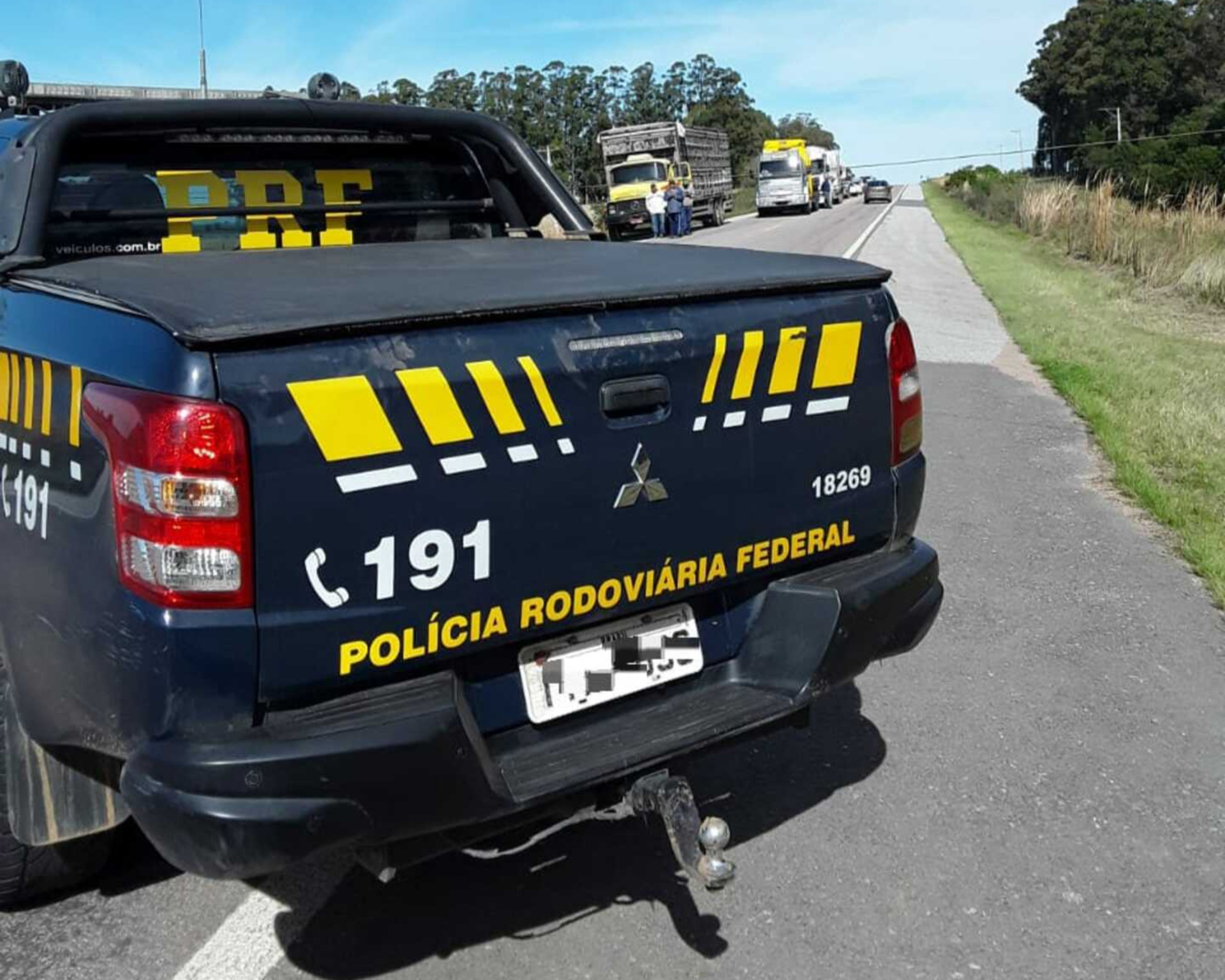 OAB Barro Preto - Cabo de energia causa bloqueio em rodovia