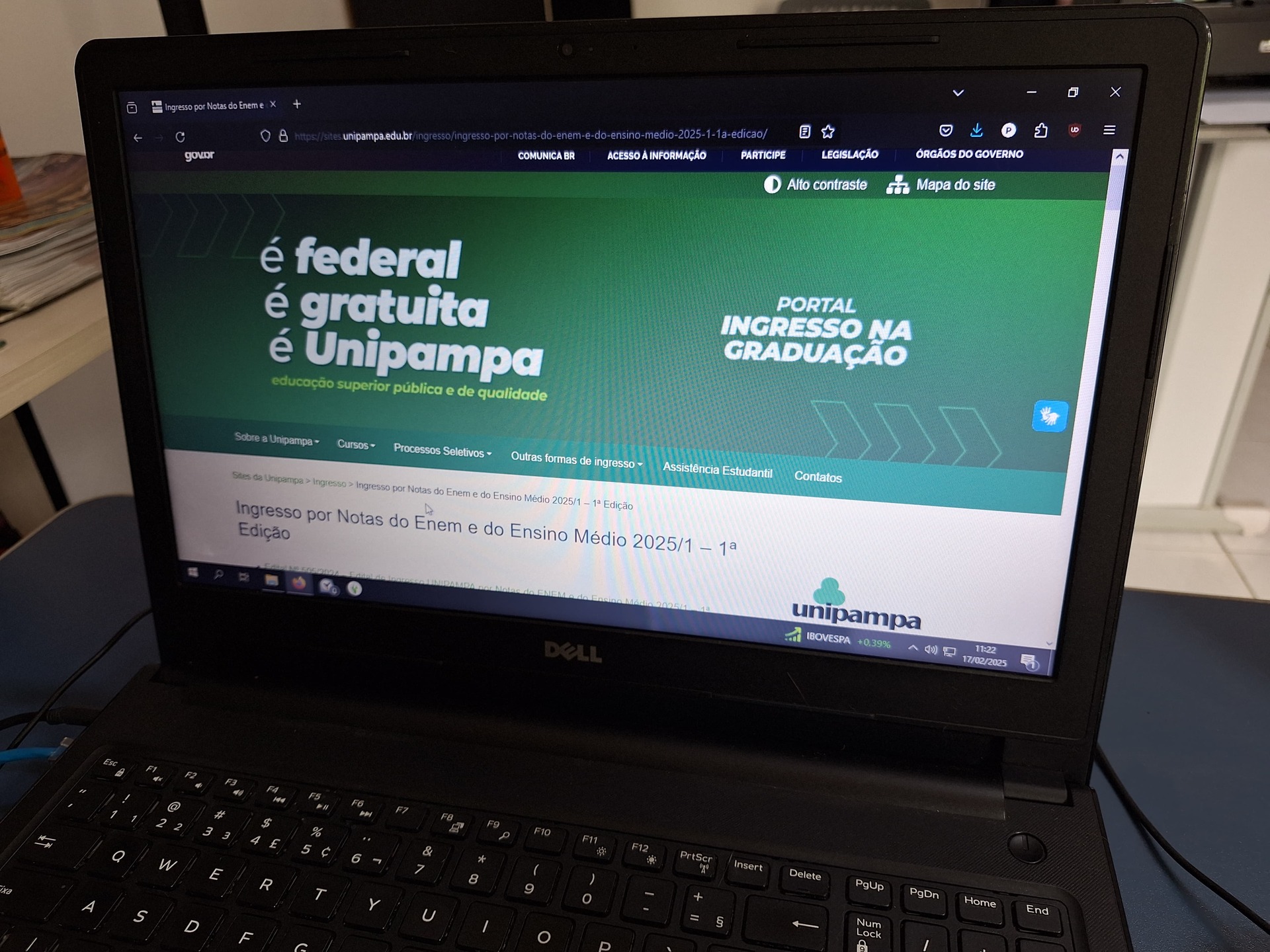 OAB Barro Preto - Unipampa Bagé abre inscrições para ingresso por notas do Ensino Médio