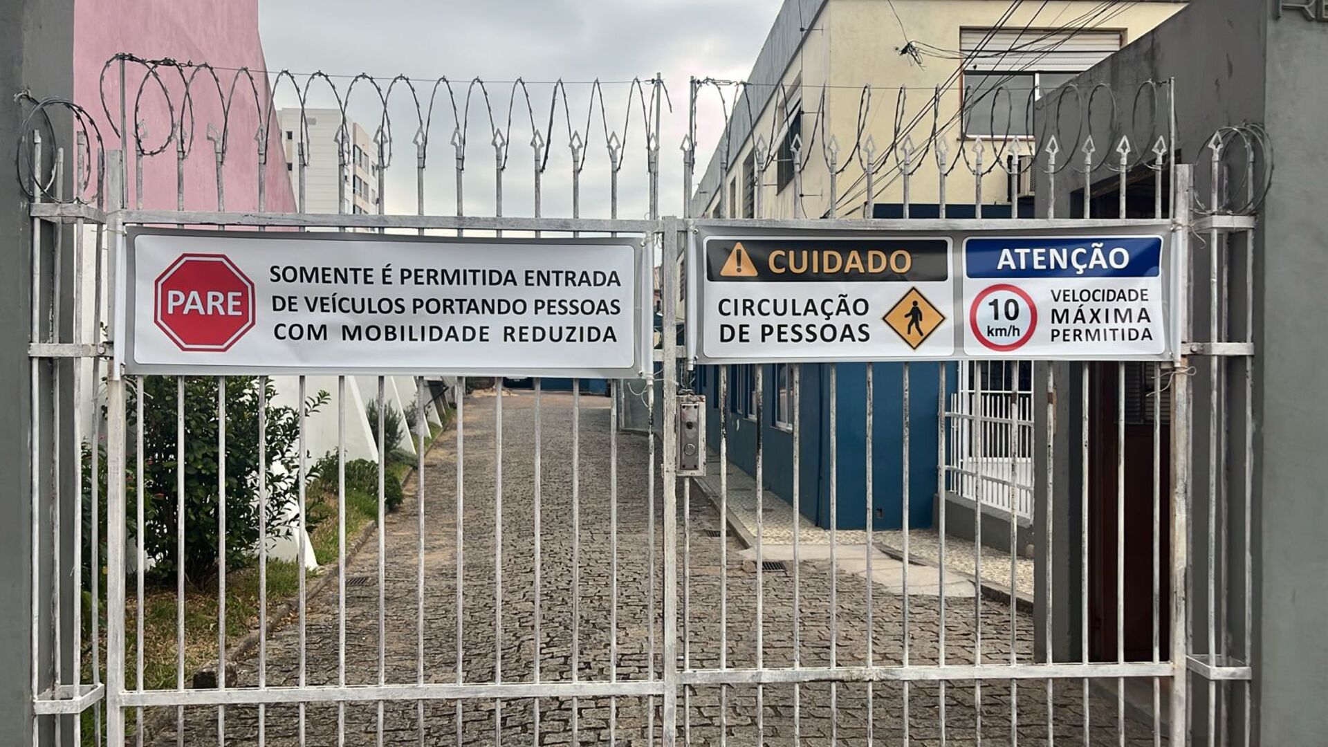 Condutores já ingressaram no local em alta velocidade