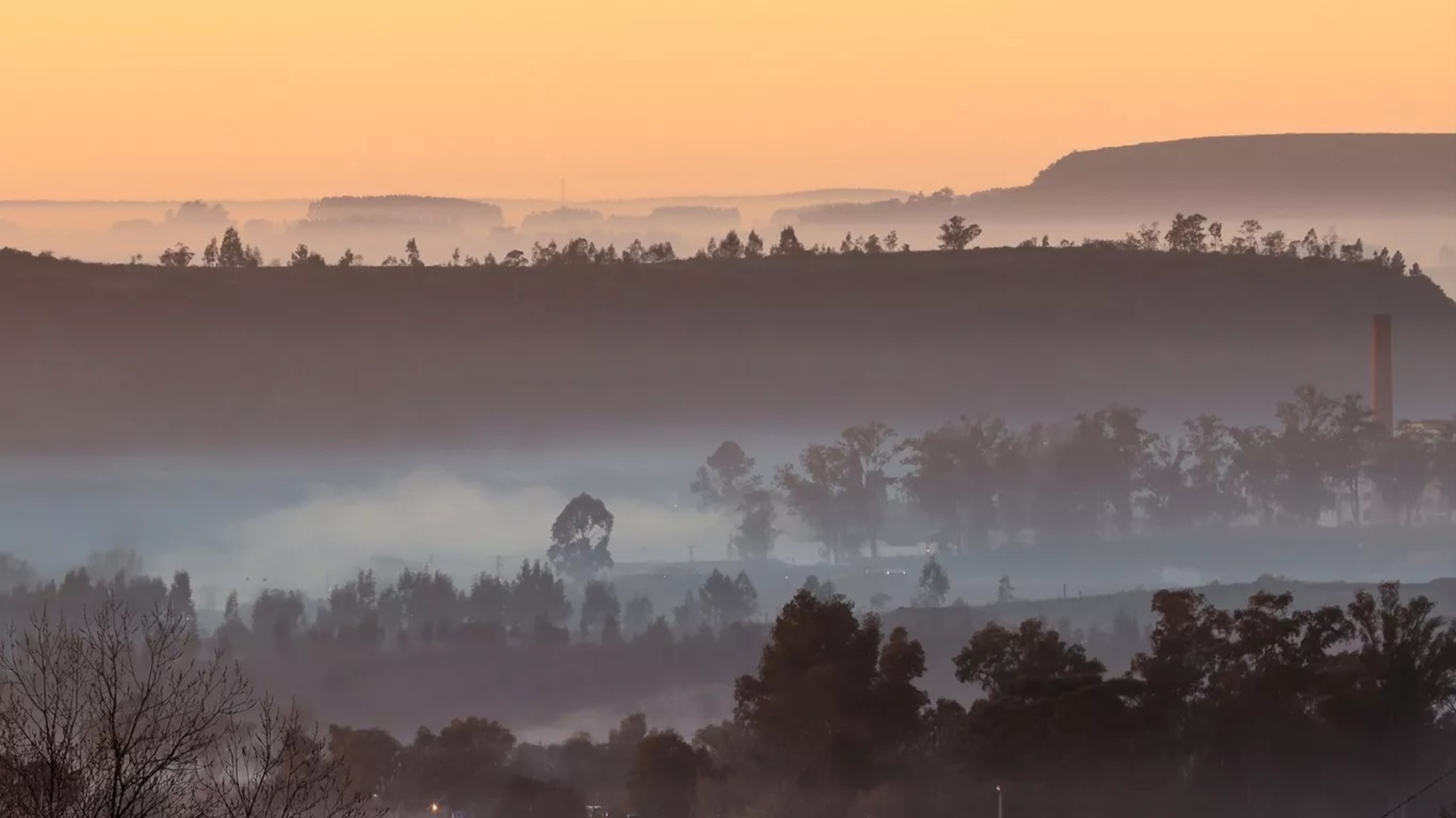 Fronteira com o Uruguai teve amanhecer frio nessa segunda