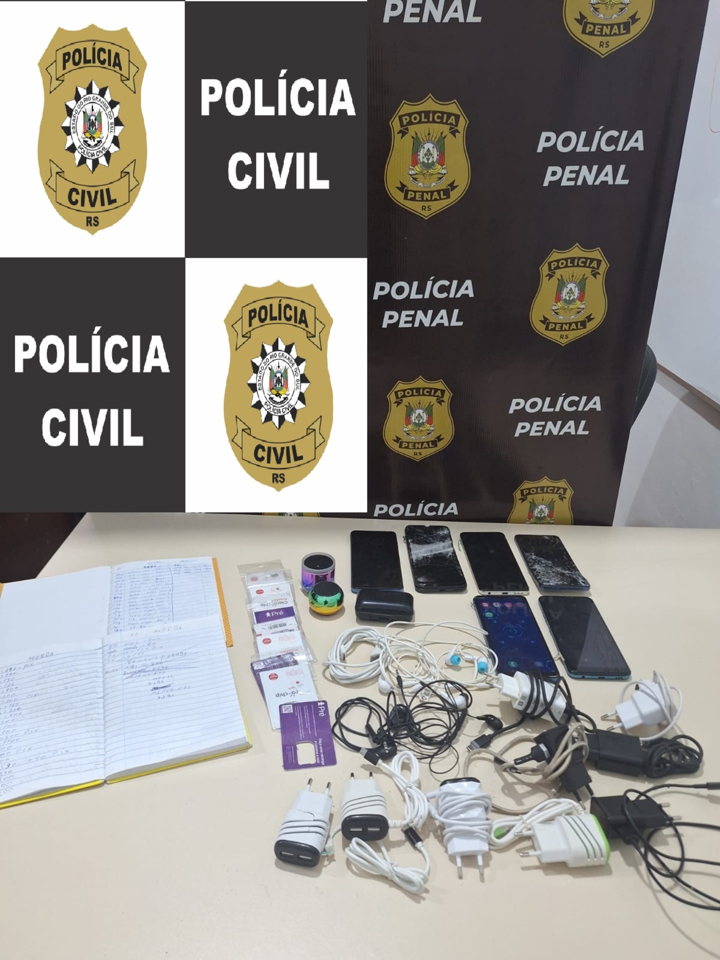 OAB Barro Preto - Civil apreende celulares e carregadores em cela