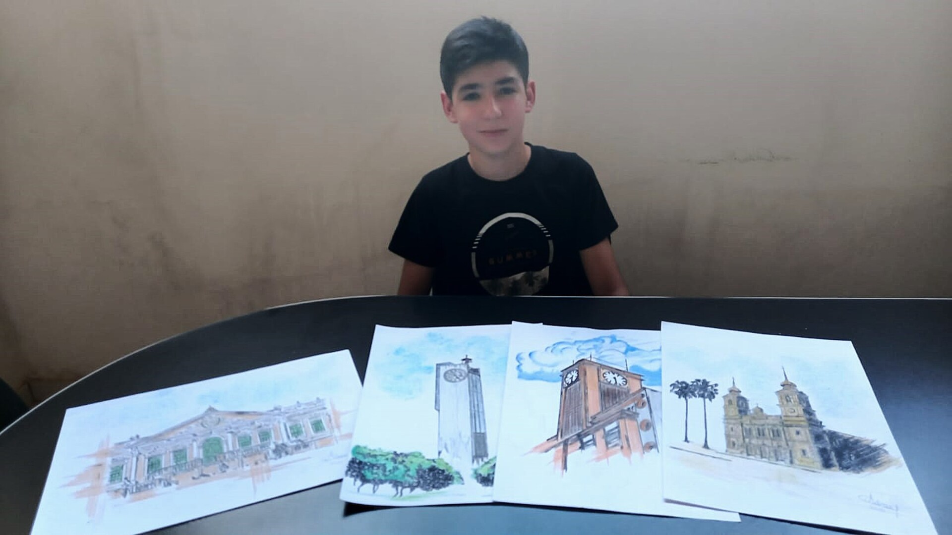 OAB Barro Preto - Jovem de Bagé se destaca na arte da caricatura