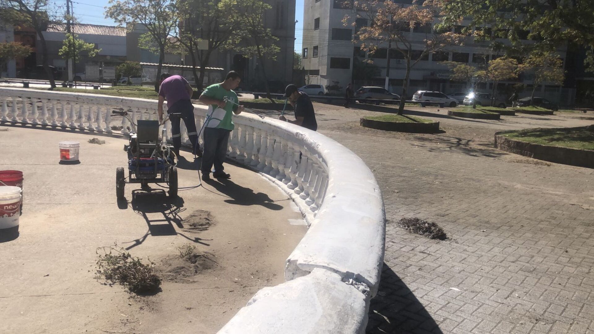 OAB Barro Preto - Começa revitalização da Praça de Esportes